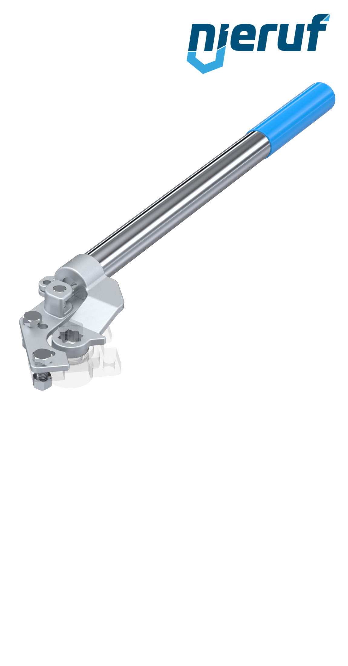 Handhebel mit Federrückstellung F05-F07 14x14 Welle Drehomement max. 55Nm