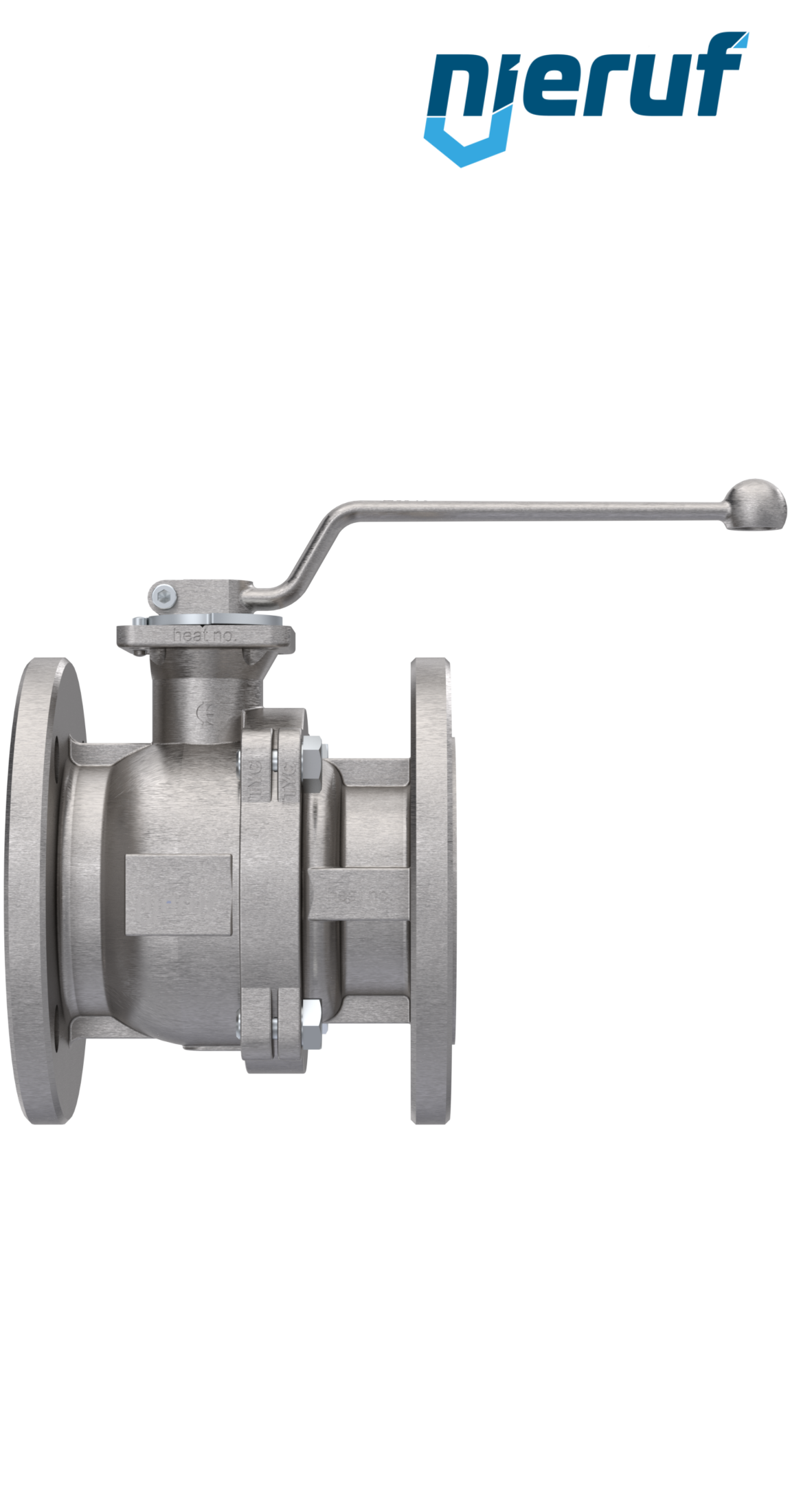 high temperature flange ball valve FK05 DN65 PN16 made of stainless steel 1.4408 up to +300