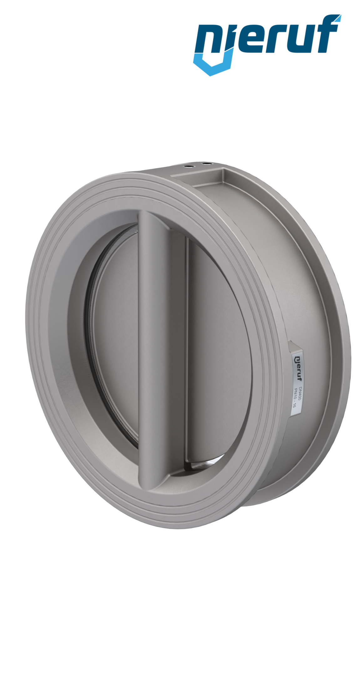 Doppelflügel-Rückschlagklappe DN400 DR03 Edelstahl 1.4408 EPDM