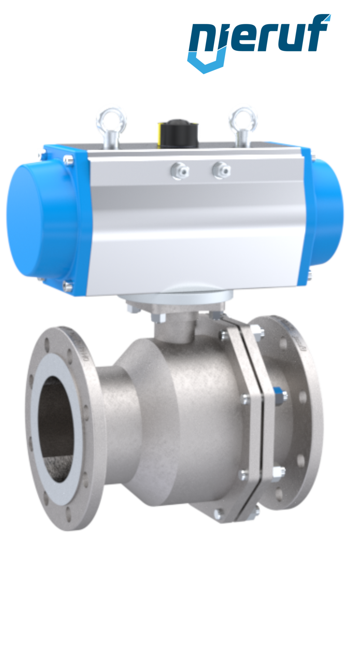 ball valve with actuator DN150 PK05 pneumatic actuator single acting normally open