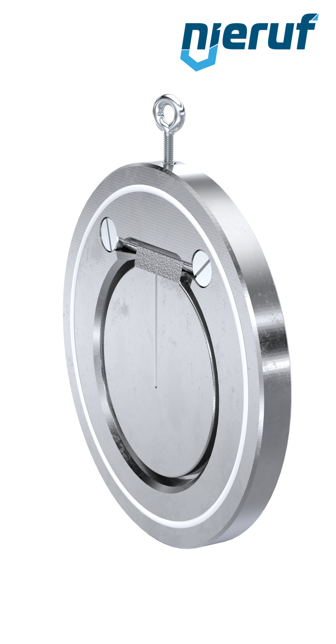 clapet anti-retour entre brides type wafer DN125 ZR02 ANSI 150 acier inoxydable 1.4408 PTFE