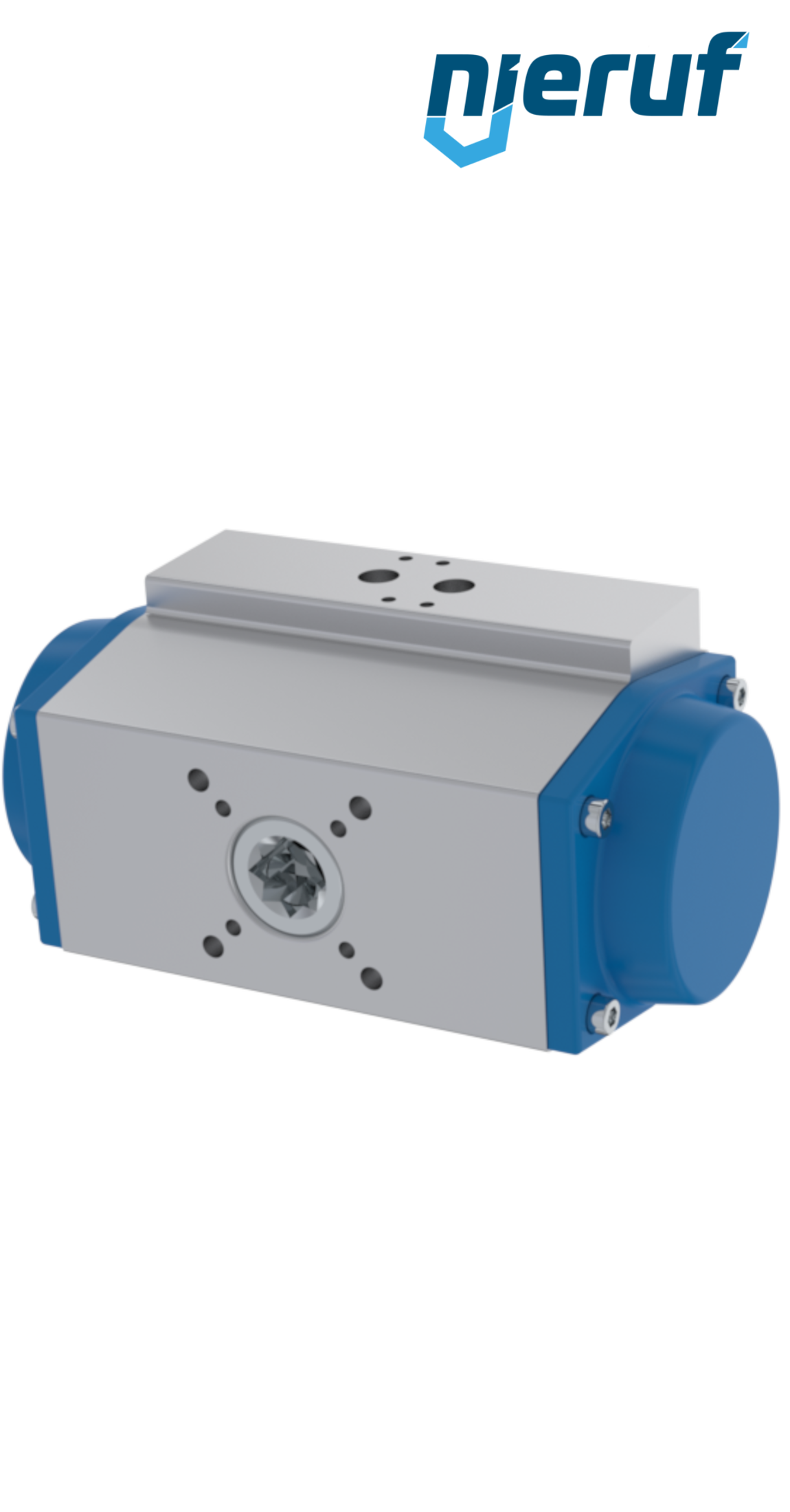 Pneumatischer Antrieb AN02 einfachwirkend, federöffnend Hochtemperatur-Version GS-083 90° mit 11 Federn