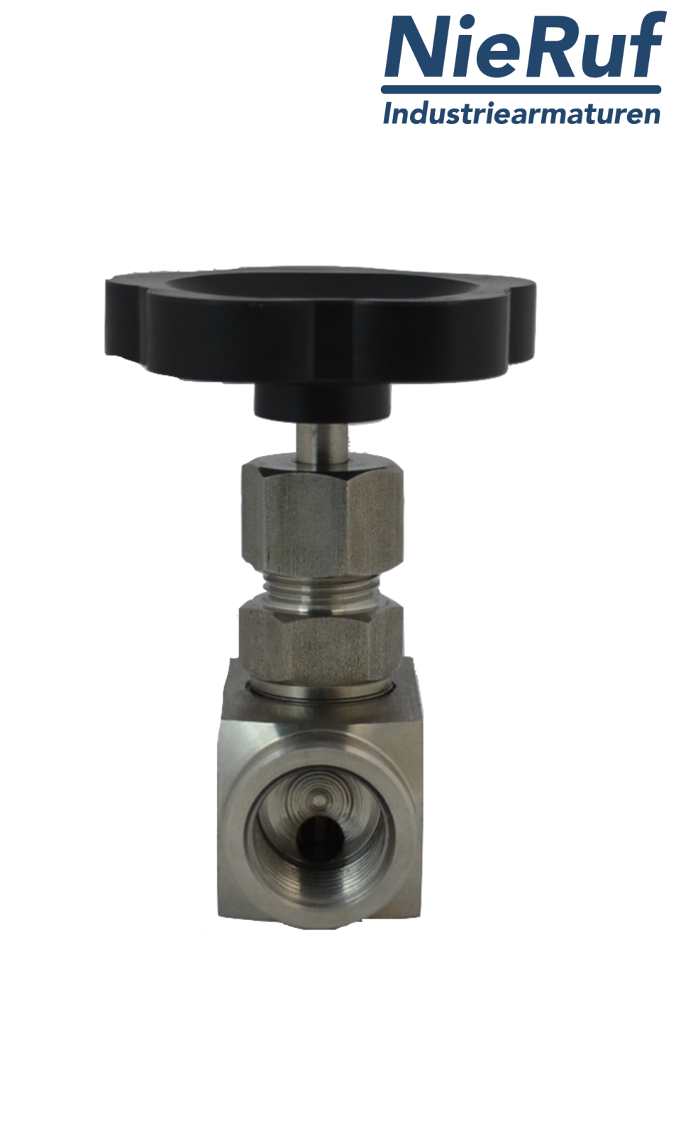 vanne à pointeau haute pression  1/4" pouce NV01 acier inoxydable 1.4571