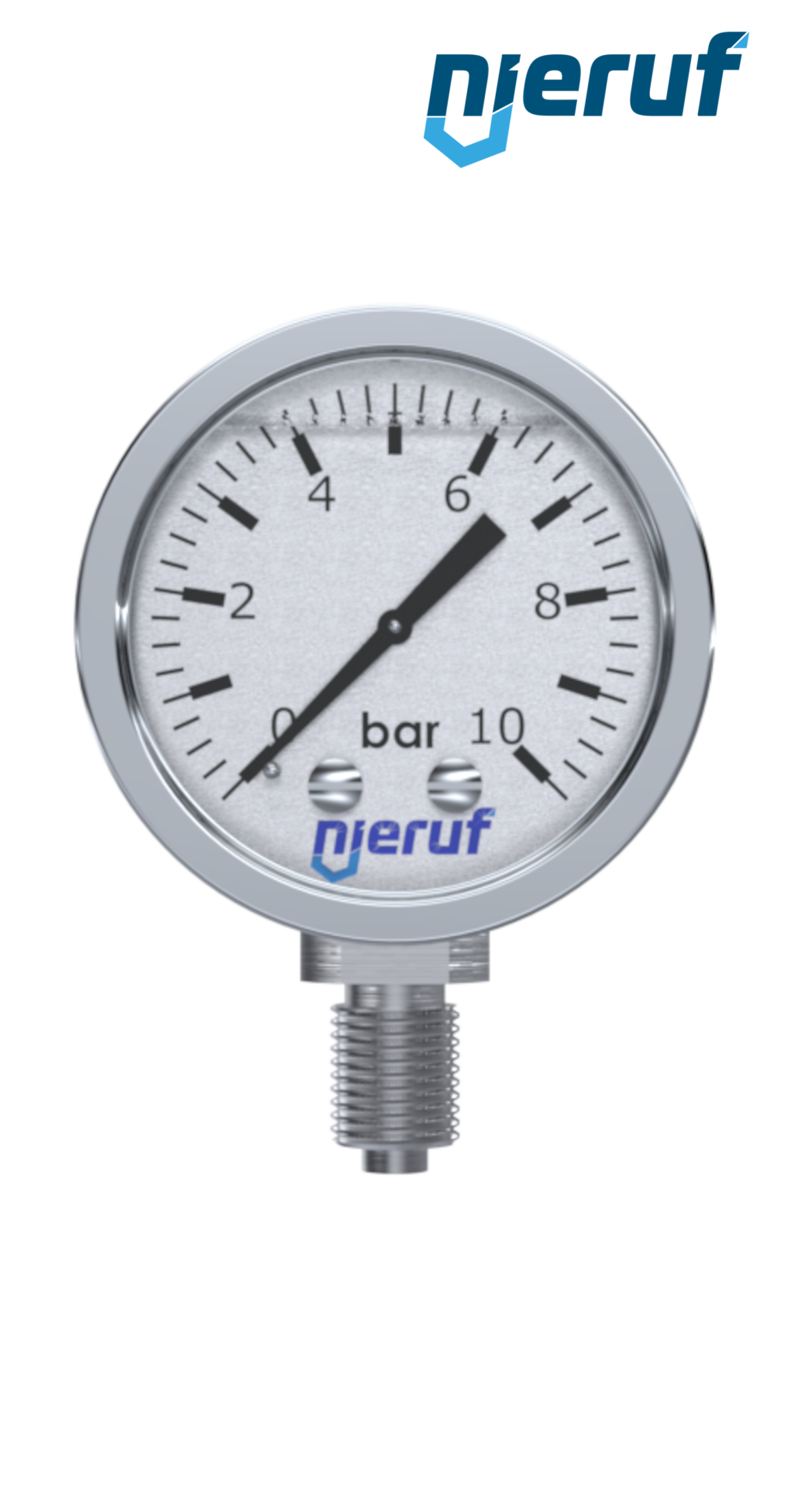 Manometer G 1/4" radial 50 mm 0 - 4,0 bar mit Glyzerinfüllung