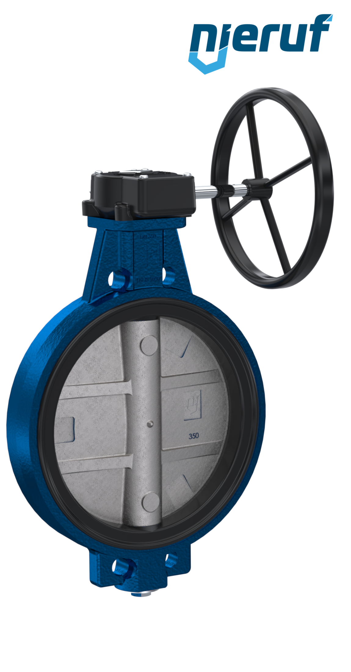 valvola a farfalla DN 350 PN10-PN16 AK01 FPM volantino