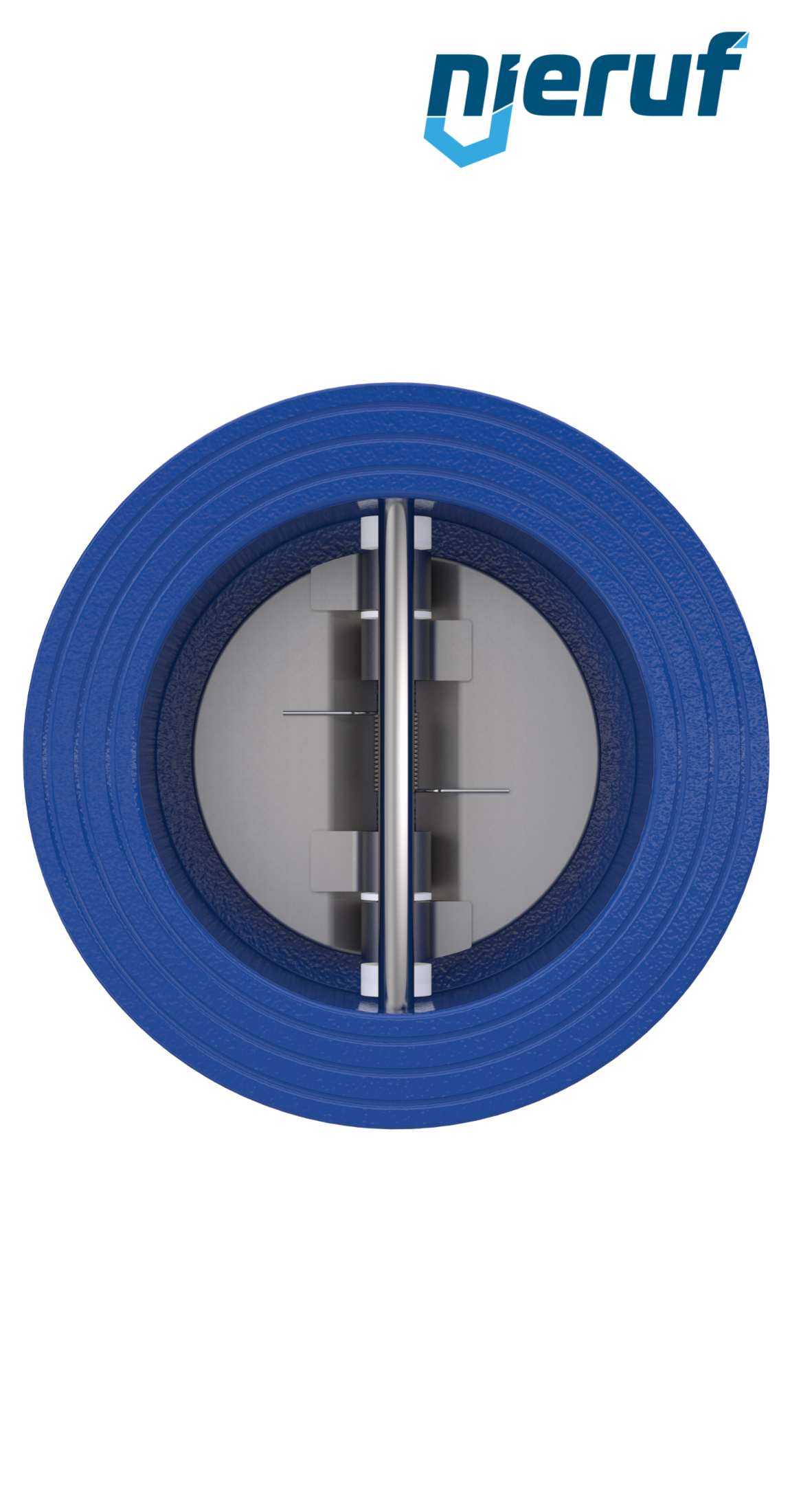 Doppelflügel-Rückschlagklappe DN80 DR01 GGG40 FKM (Viton)