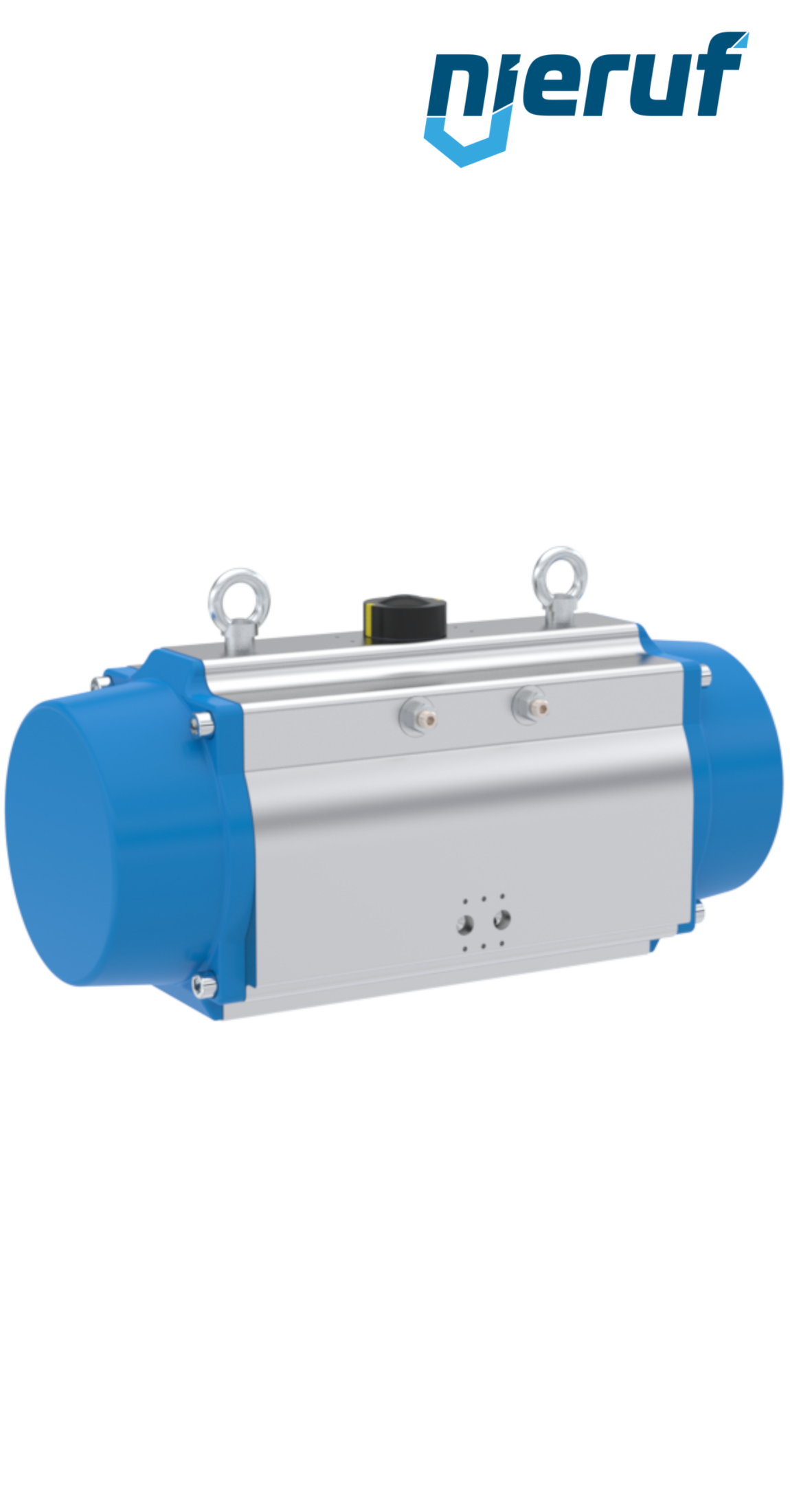 pneumatic actuator AN02 single acting, normally closed high temperature version GS-270 90° with 10 springs