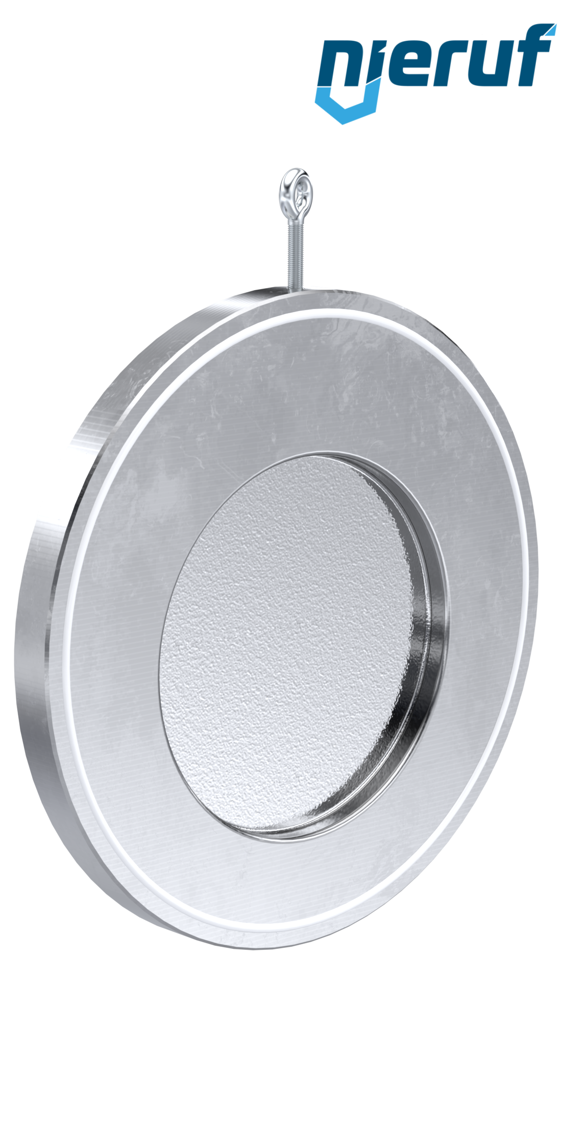 Zwischenflansch-Rückschlagklappe mit Feder DN250 ZR04 Edelstahl 1.4408 PTFE