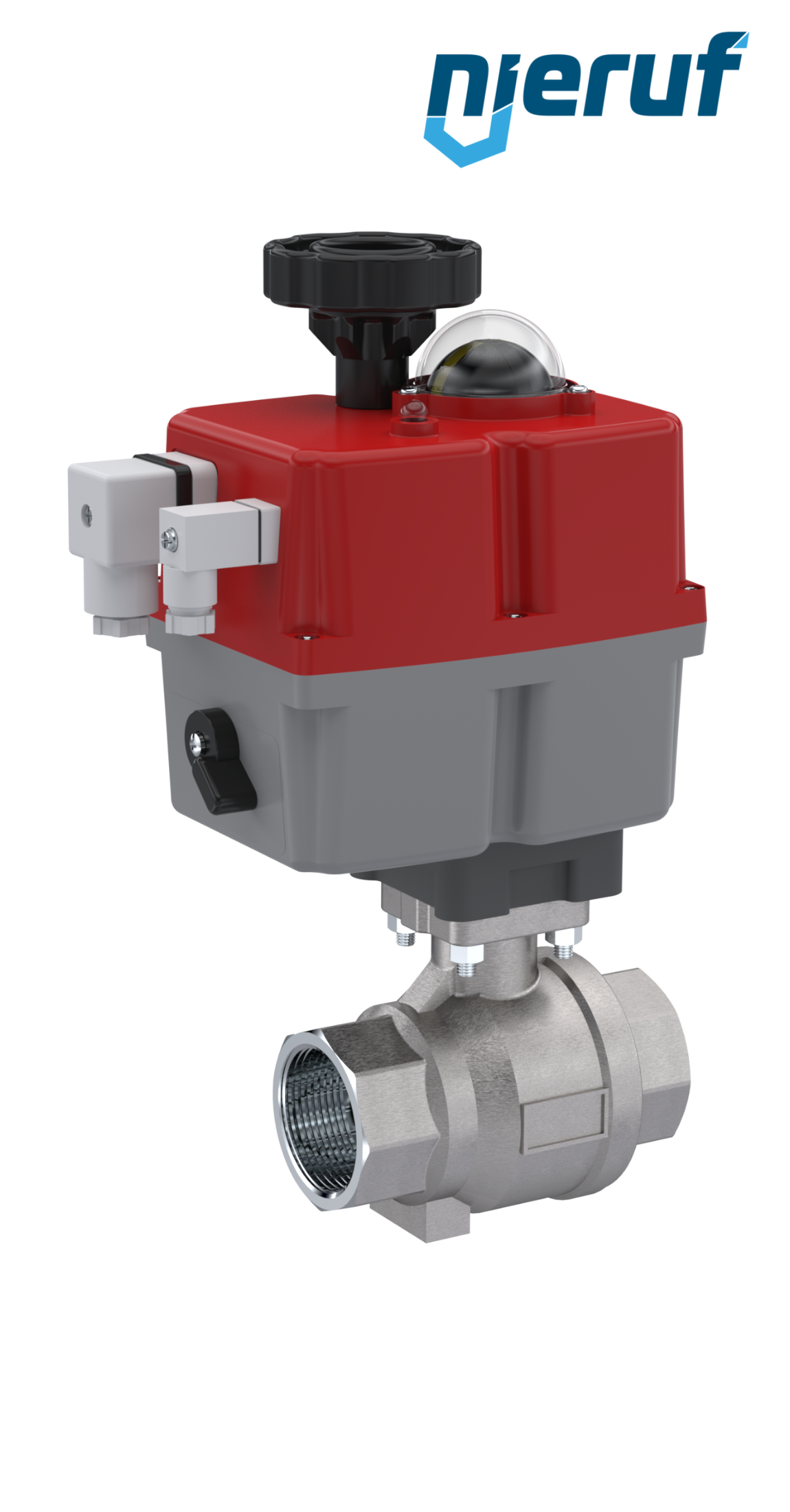 valvola a sfera con attuatore elettrico DN50 - 2" pollici acciaio inossidabile 24V - 240V EK02 DVGW W