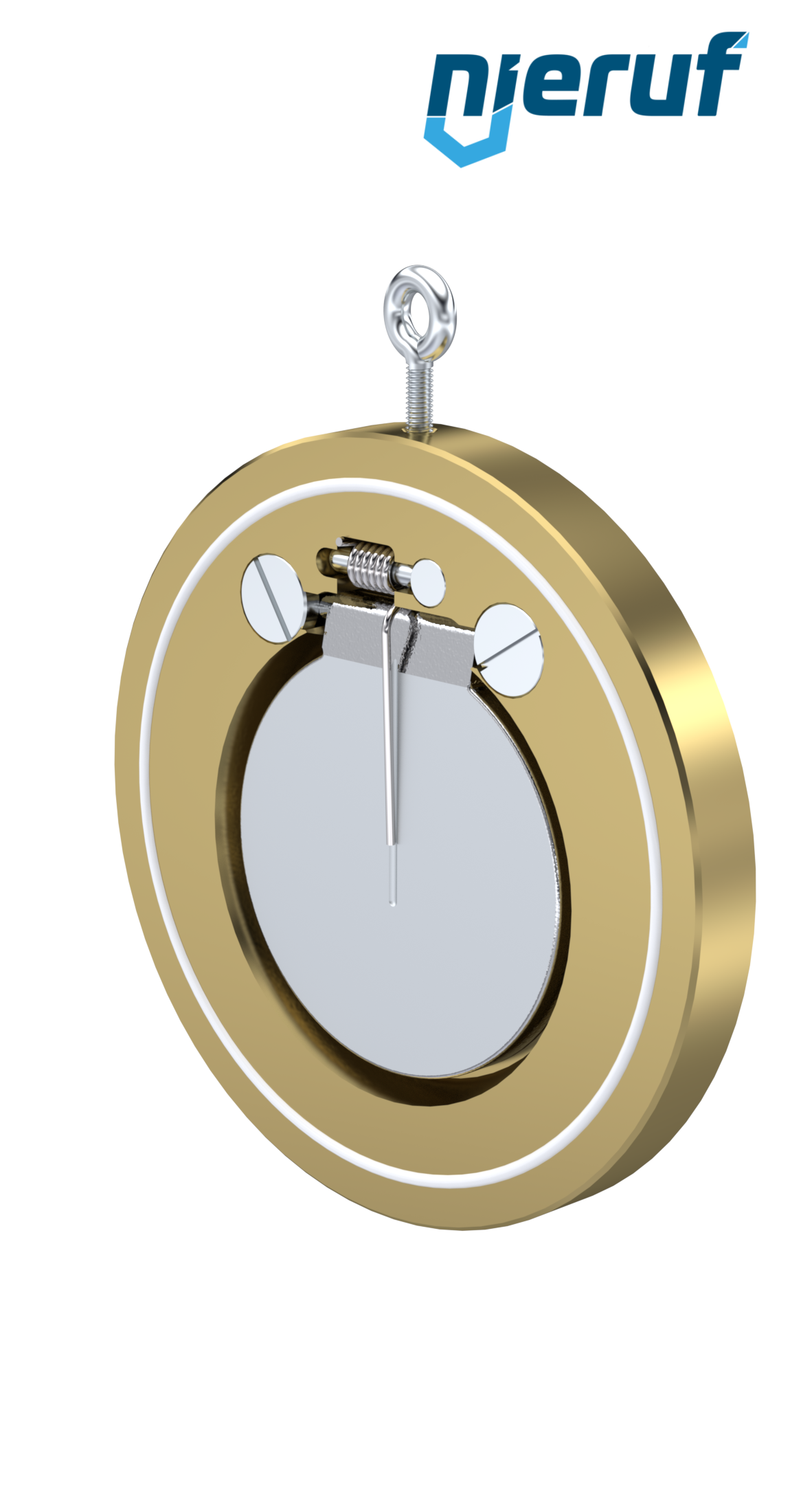clapet anti-retour entre brides type wafer avec ressort DN100 ZR10 aluminium-bronze 2.0975 PTFE