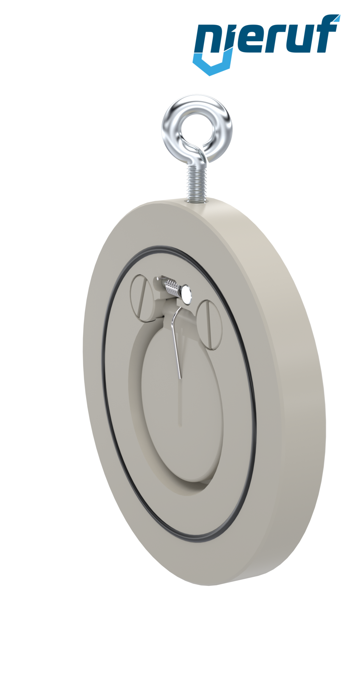 clapet anti-retour entre brides type wafer avec ressort DN50 ZR08 plastique PP-H NBR