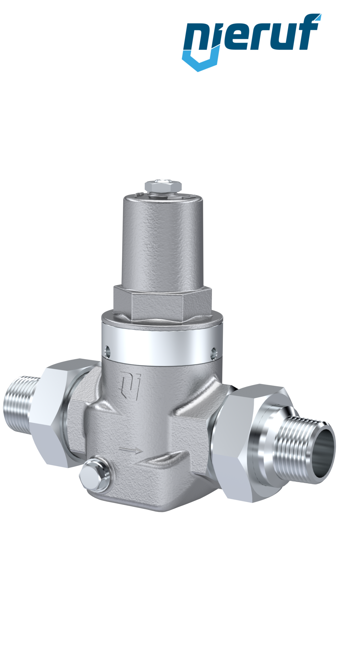 Kolben-Druckminderer Außengewinde 3/4" Zoll DM10 Edelstahl FKM 2,0 - 20,0 bar