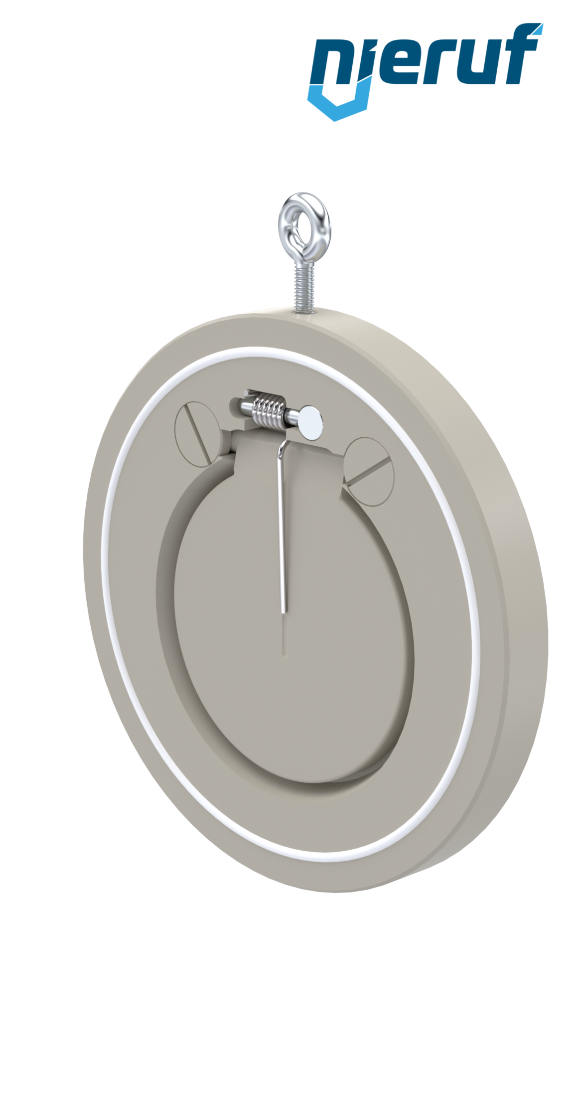 Zwischenflansch-Rückschlagklappe mit Feder DN125 ZR08 Kunststoff PP-H PTFE