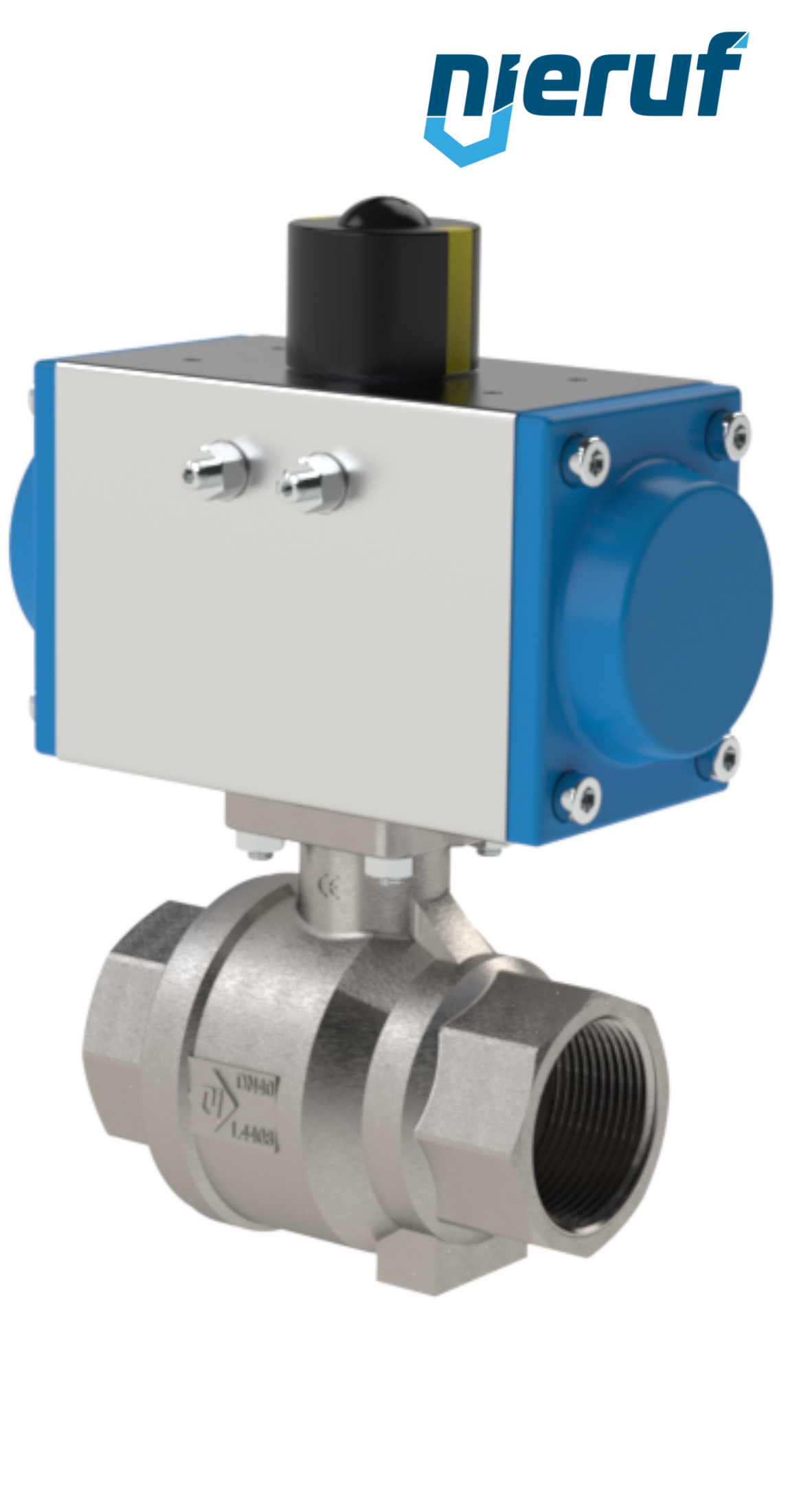 pneumatic-ball valve DN40 - 1 1/2" inch actuator single acting PK02