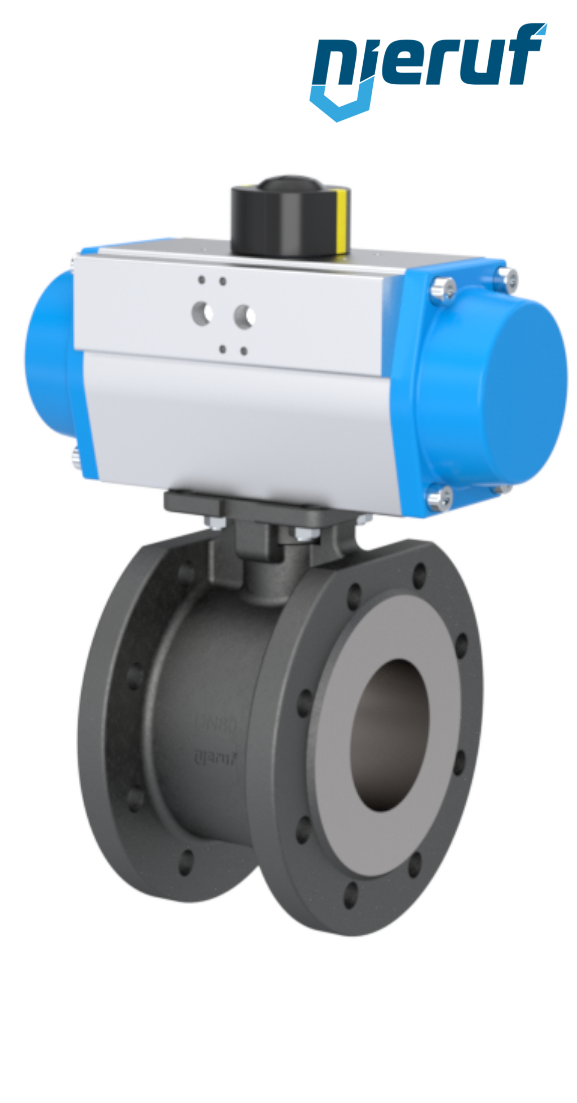 compact-automatic-flange ball valve DN100 PK06 pneumatic actuator single acting
