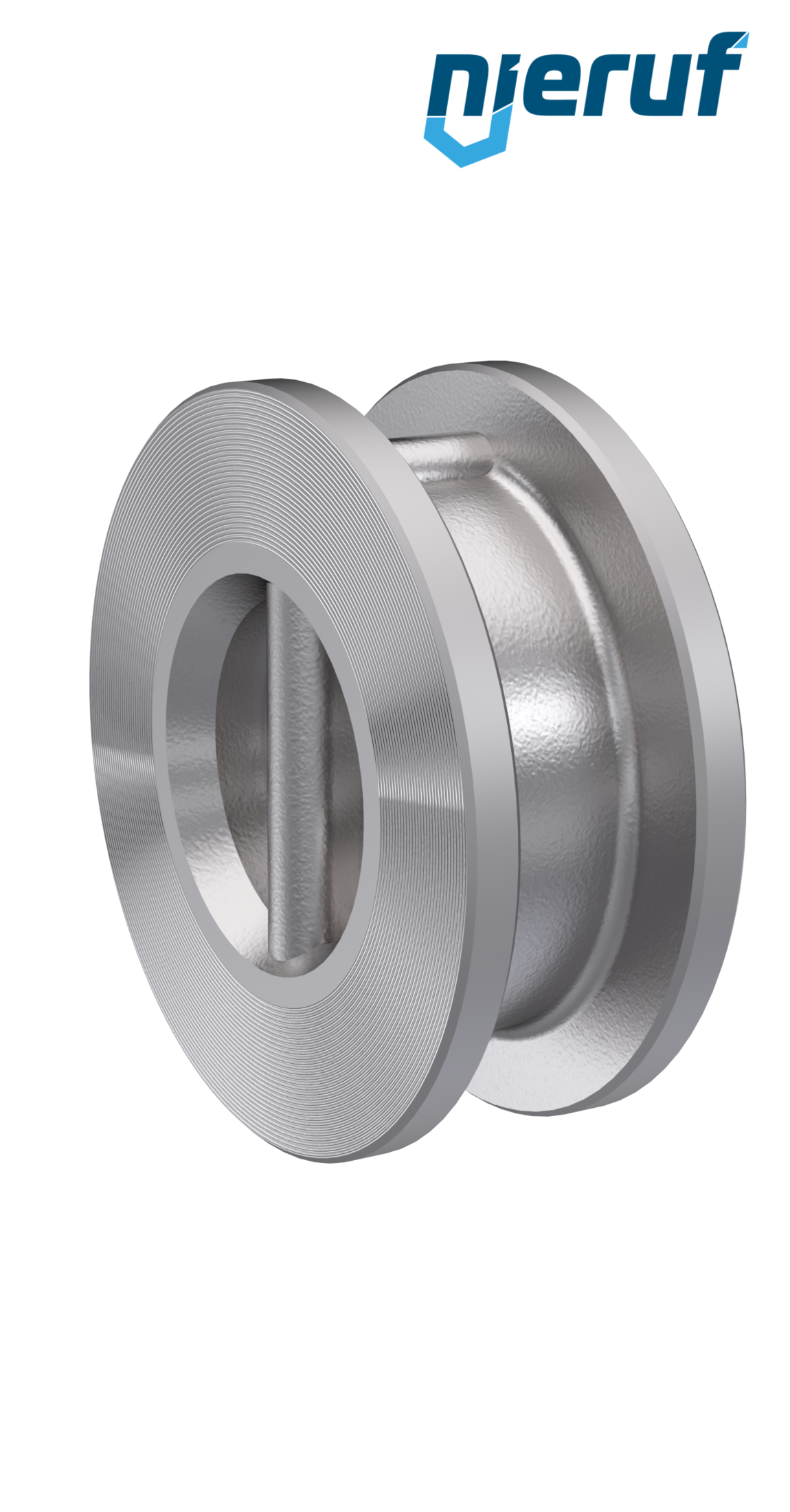 Doppelflügel-Rückschlagklappe DN50 DR03 Edelstahl 1.4408 Metall