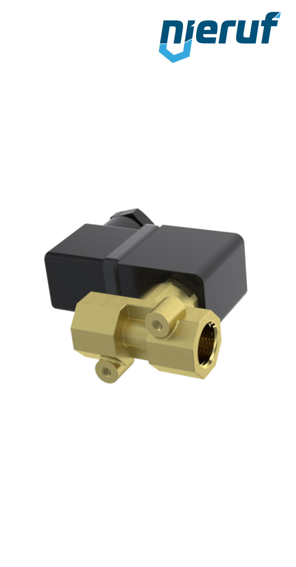 Solenoid valve DN 1.5 G 1/4" Inch brass MV02 FKM 230V 50Hz