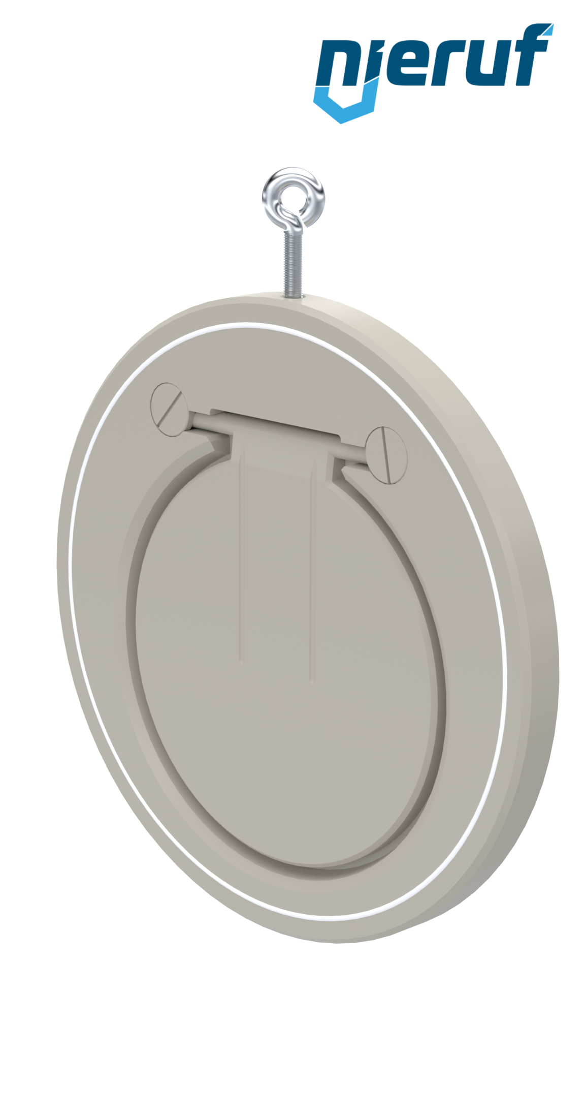 Zwischenflansch-Rückschlagklappe DN200 ZR06 Kunststoff PP-H PTFE