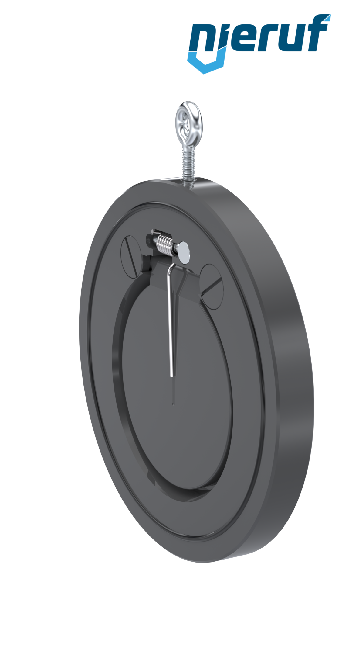 clapet anti-retour entre brides type wafer avec ressort DN125 ZR07 plastique PVC-U FKM (Viton)