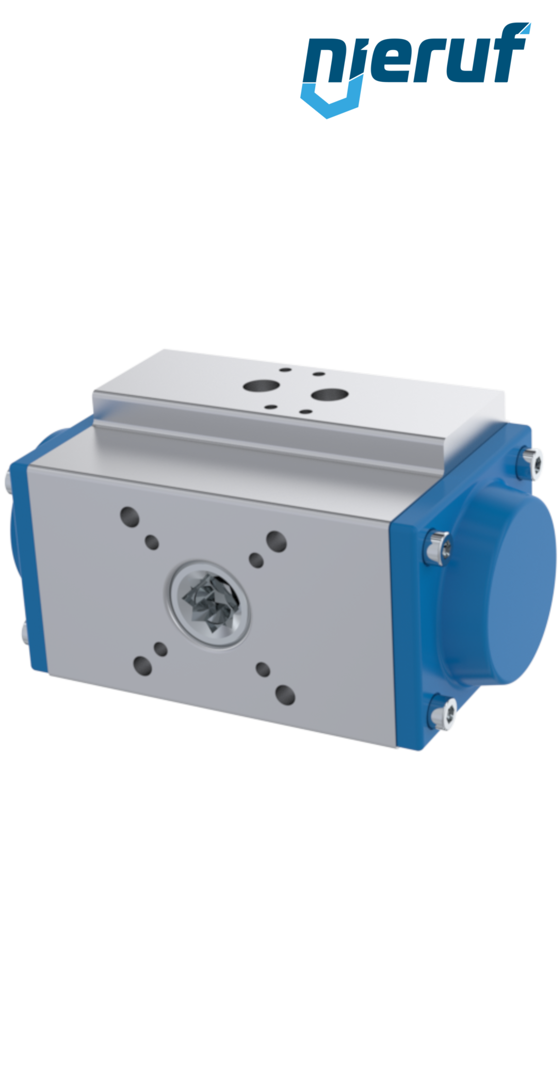 attuatore pneumatico AN02 a singolo effetto, apertura a molla versione per alta temperatura GS-063 90° con 6 molle
