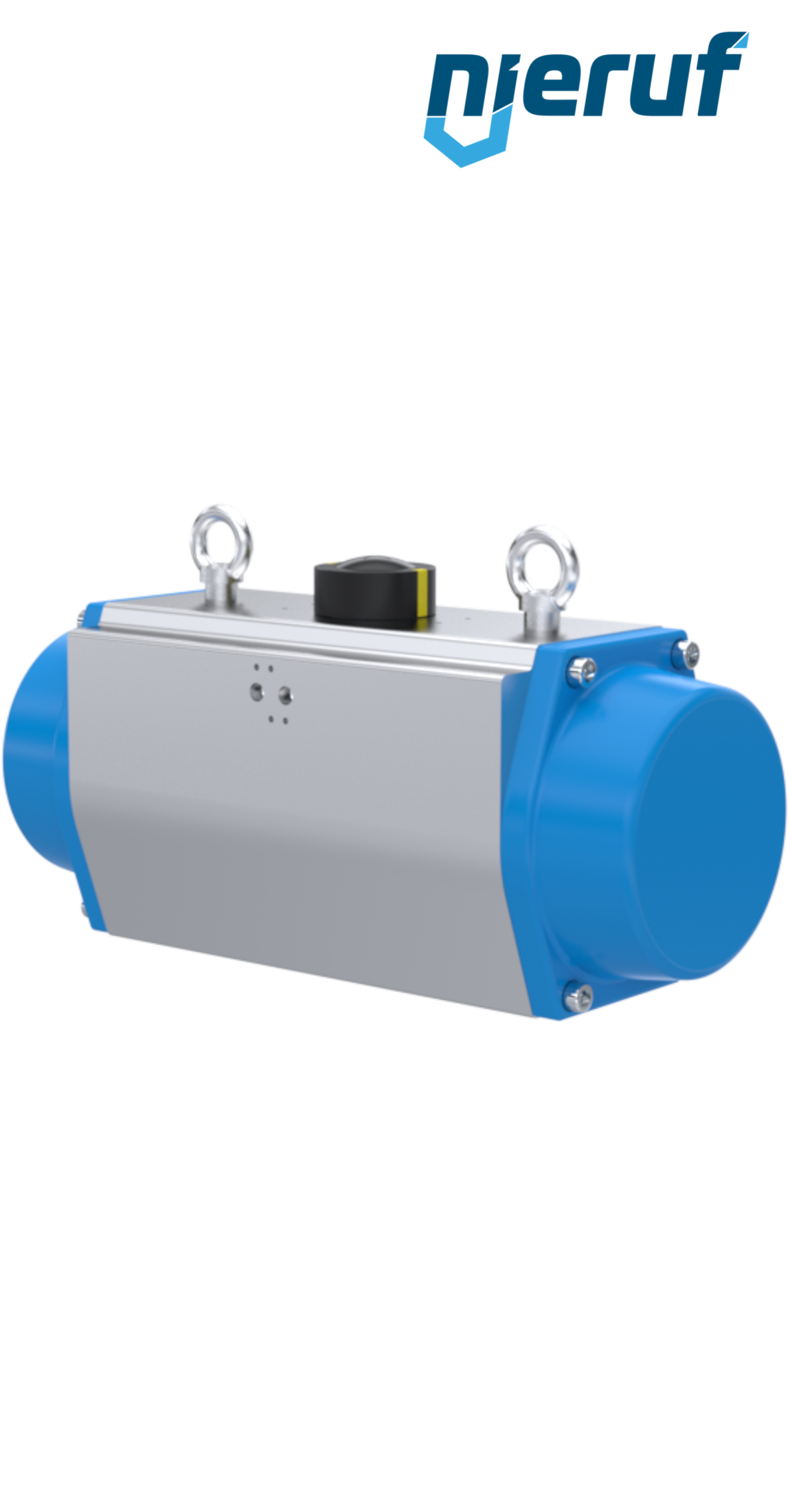 Pneumatischer Antrieb AN02 einfachwirkend, federöffnend Hochtemperatur-Version GS-190 90° mit 5 Federn
