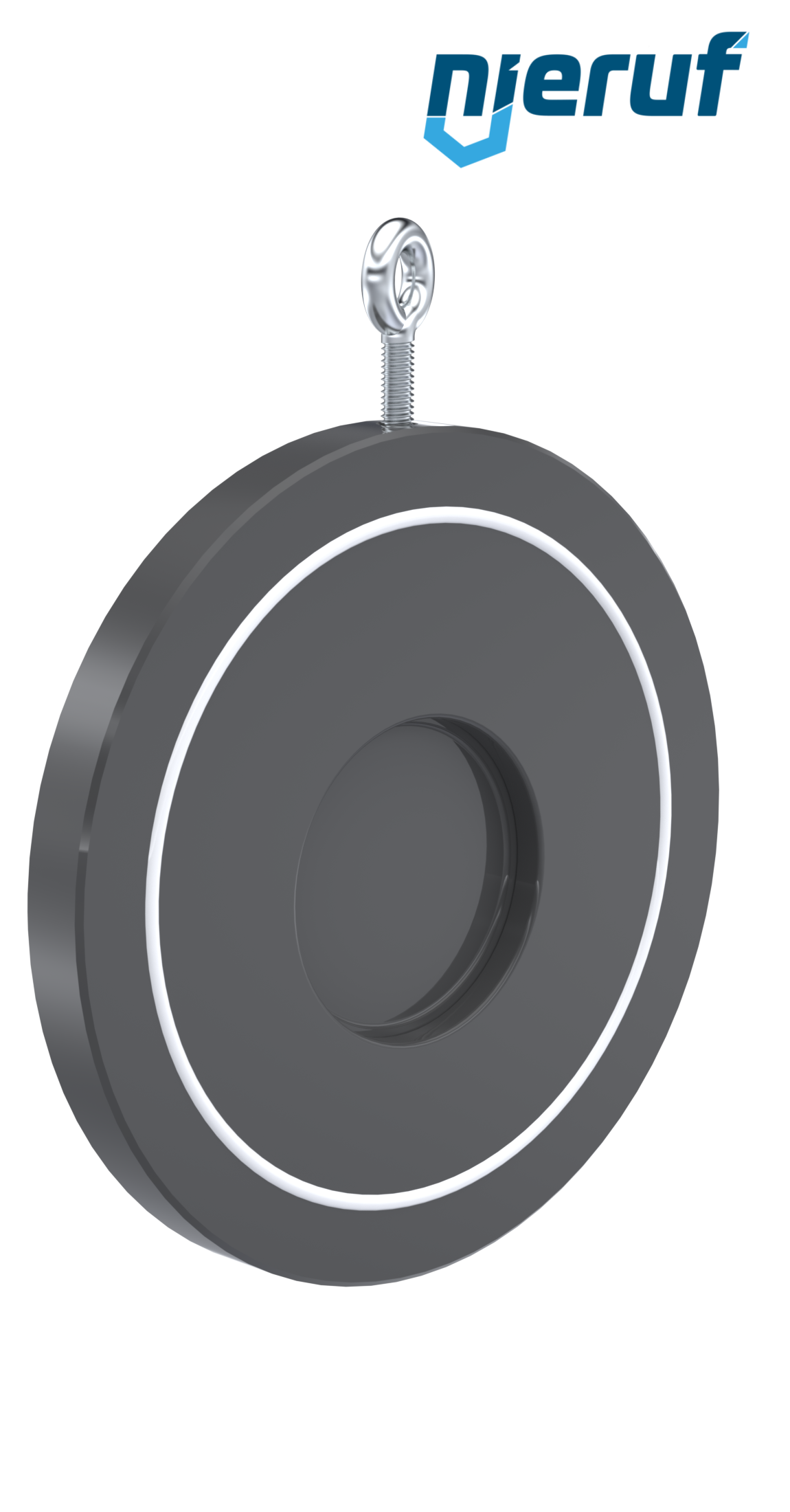 Zwischenflansch-Rückschlagklappe mit Feder DN80 ZR07 Kunststoff PVC-U PTFE