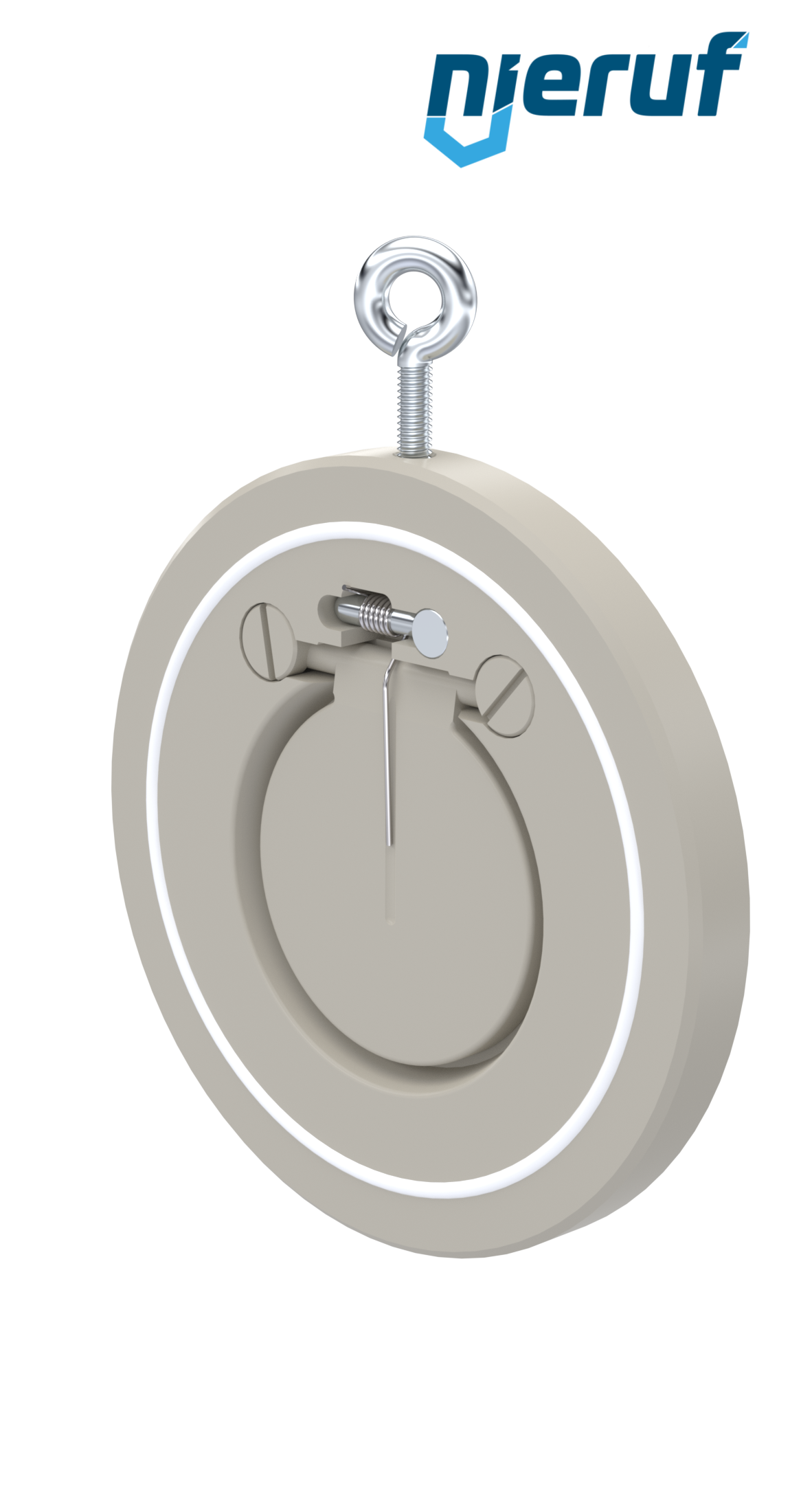 Zwischenflansch-Rückschlagklappe mit Feder DN65 ZR08 Kunststoff PP-H PTFE