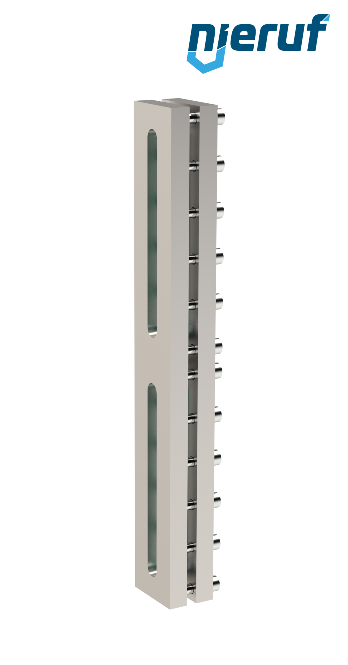 Behälter-Schauglas L=310mm  BS03 Edelstahl 1.4571 Borosilikatglas, Reflex 16bar