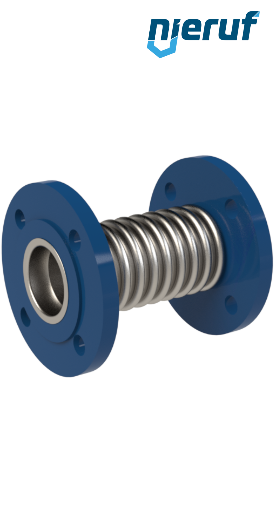Compensateur axial DN250 Modèle KP03 bride acier manchon acier inoxydable