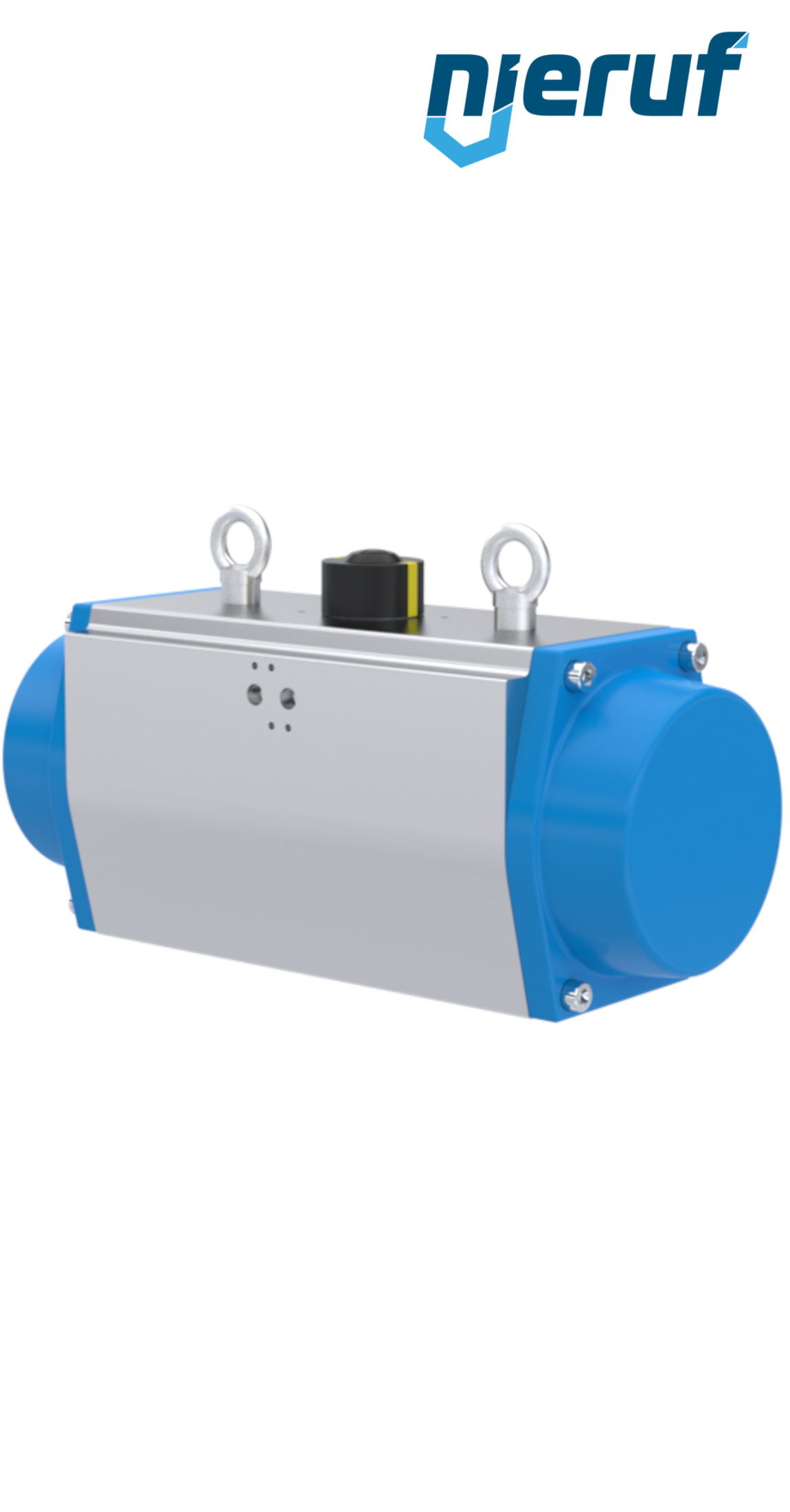 Pneumatischer Antrieb AN02 einfachwirkend, federschließend Hochtemperatur-Version GS-160 90° mit 5 Federn