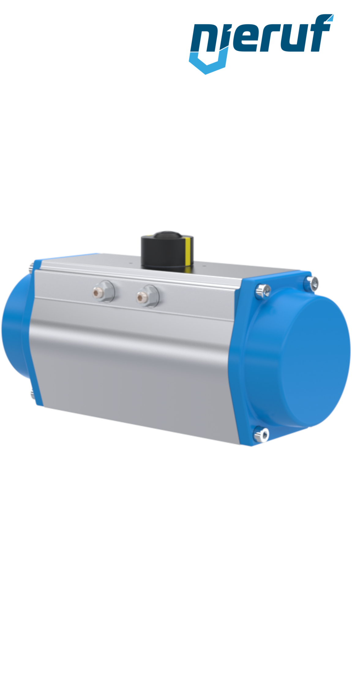 Pneumatischer Antrieb AN02 einfachwirkend, federöffnend Hochtemperatur-Version GS-140 90° mit 8 Federn