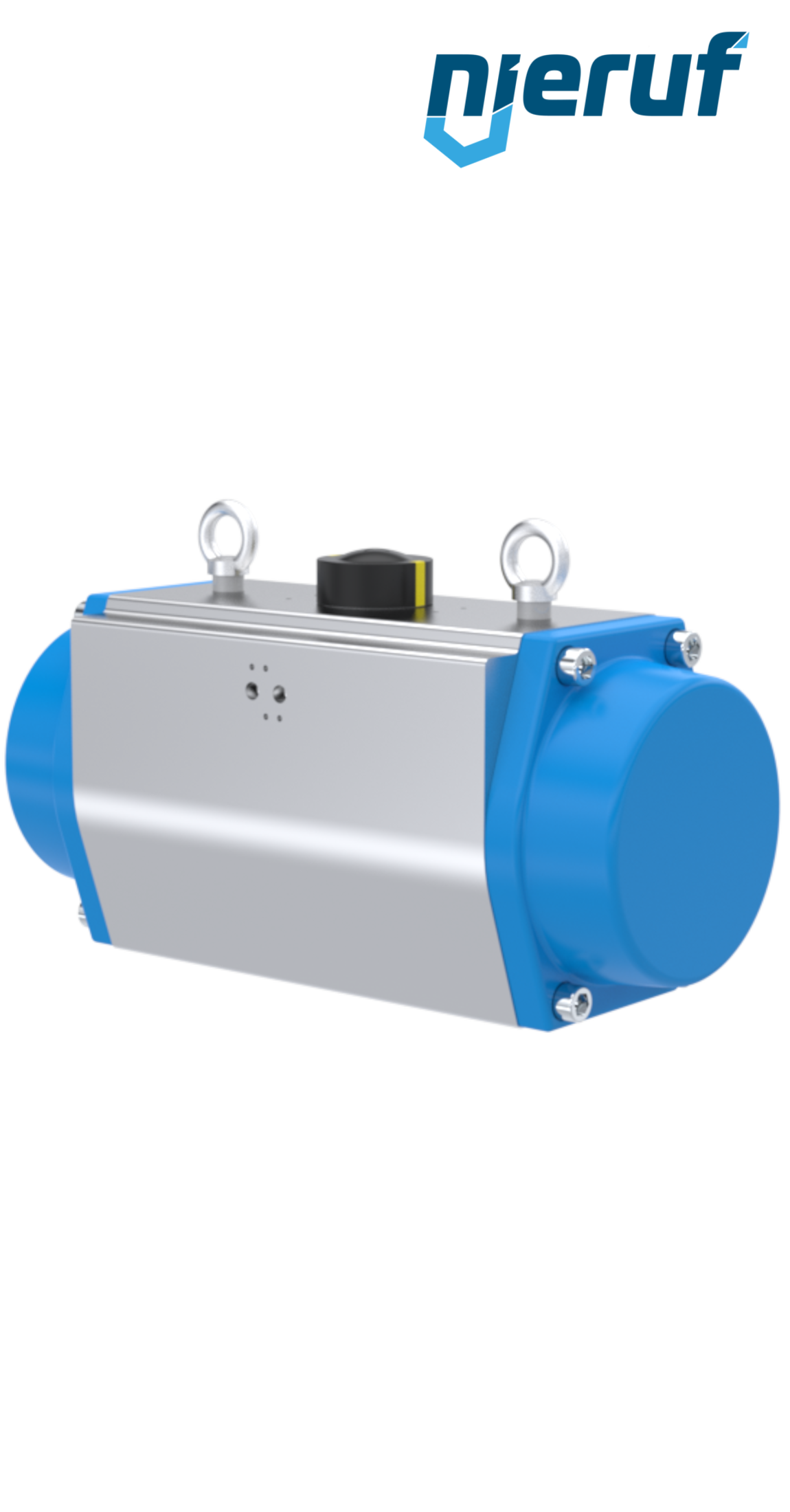 Pneumatischer Antrieb AN02 einfachwirkend, federschließend Hochtemperatur-Version GS-210 90° mit 11 Federn