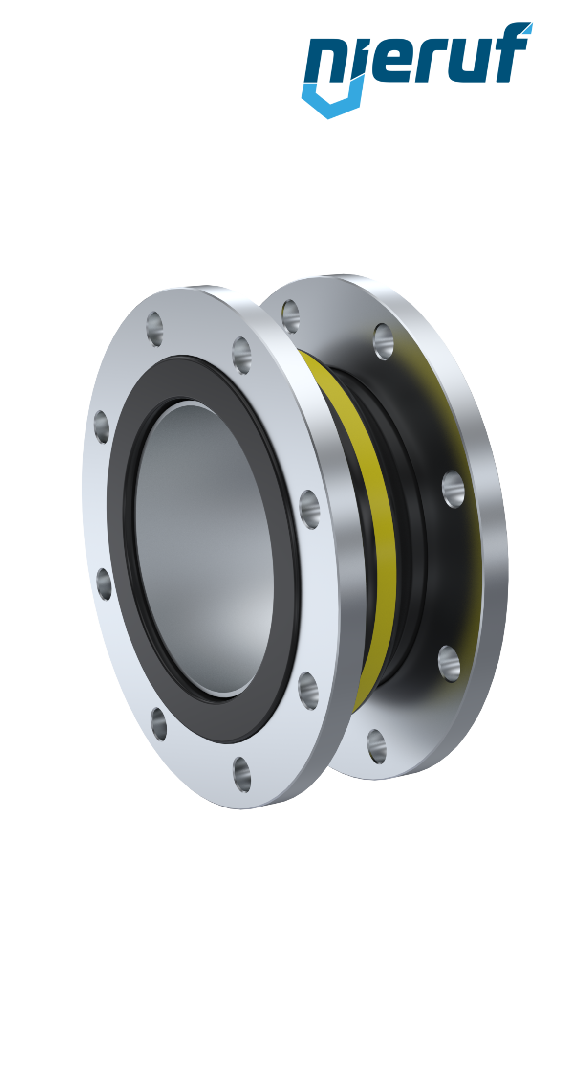Compensateur déflecteur DN25 modèle KP04 brides en acier NBR