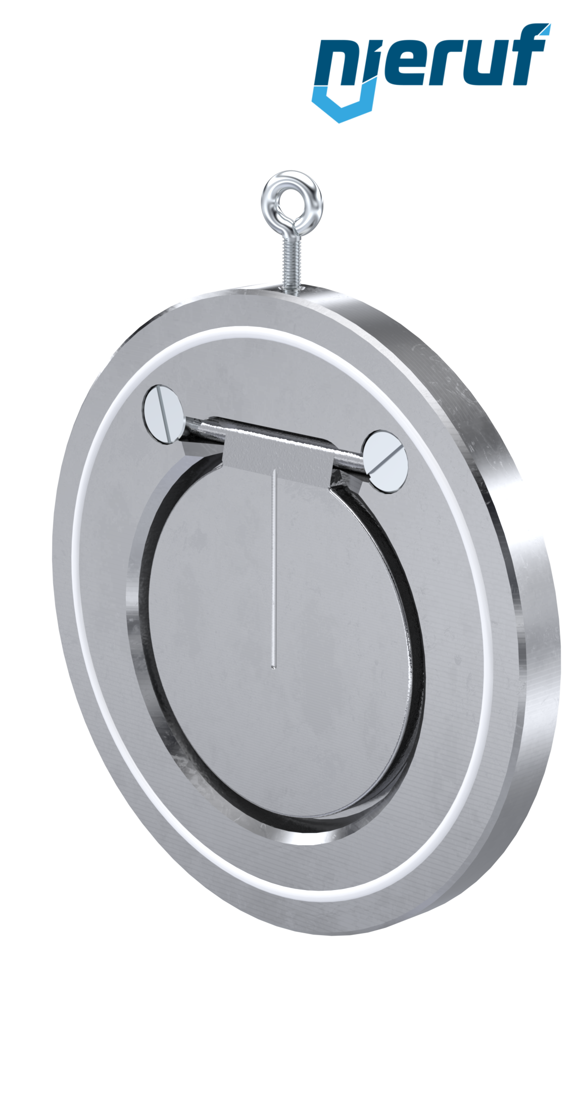 Zwischenflansch-Rückschlagklappe DN125 ZR02 Edelstahl 1.4408 PTFE