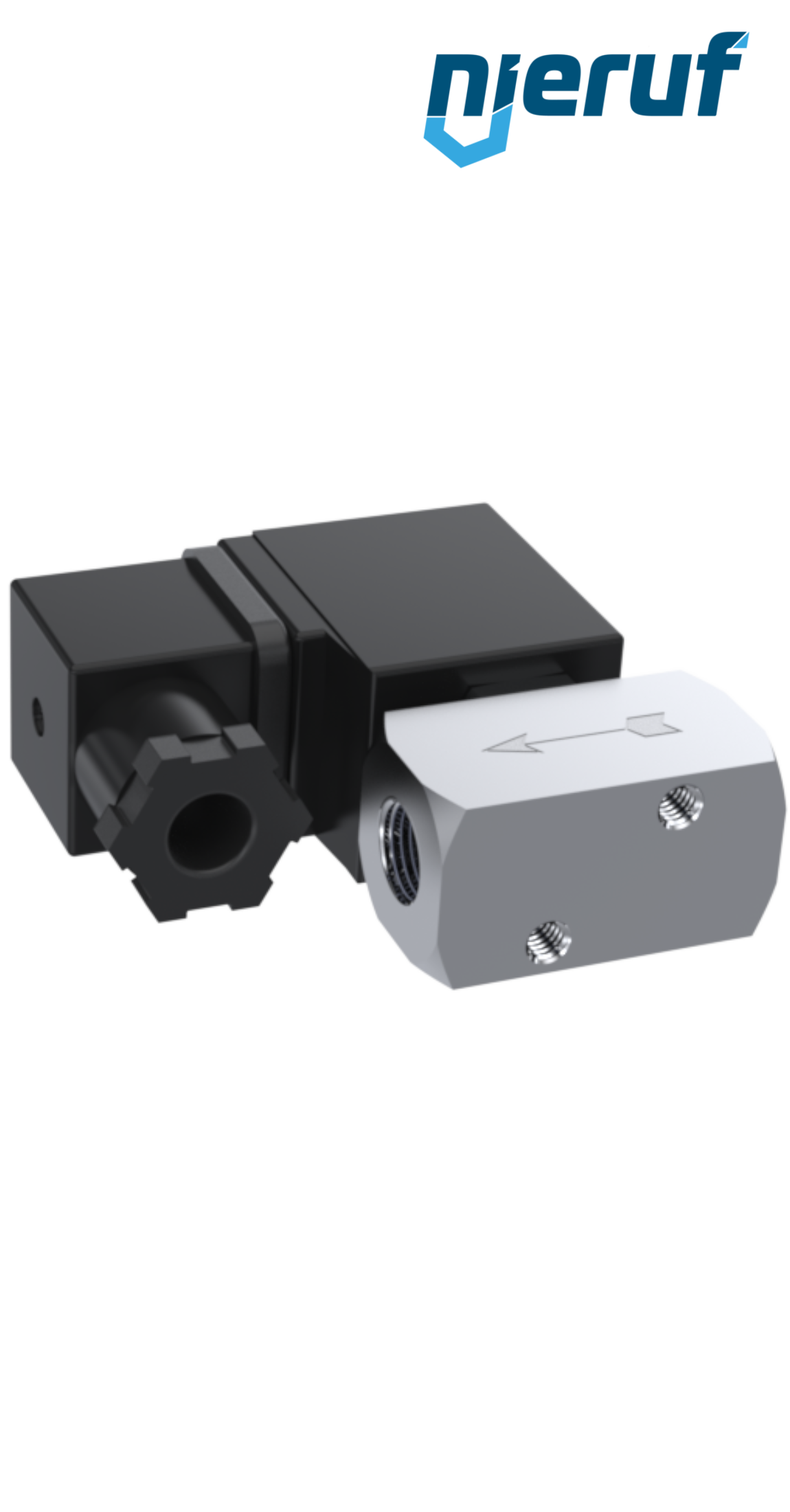 Magnetventil DN2,5 G 1/4" Zoll Edelstahl EV08 FKM 24V DC