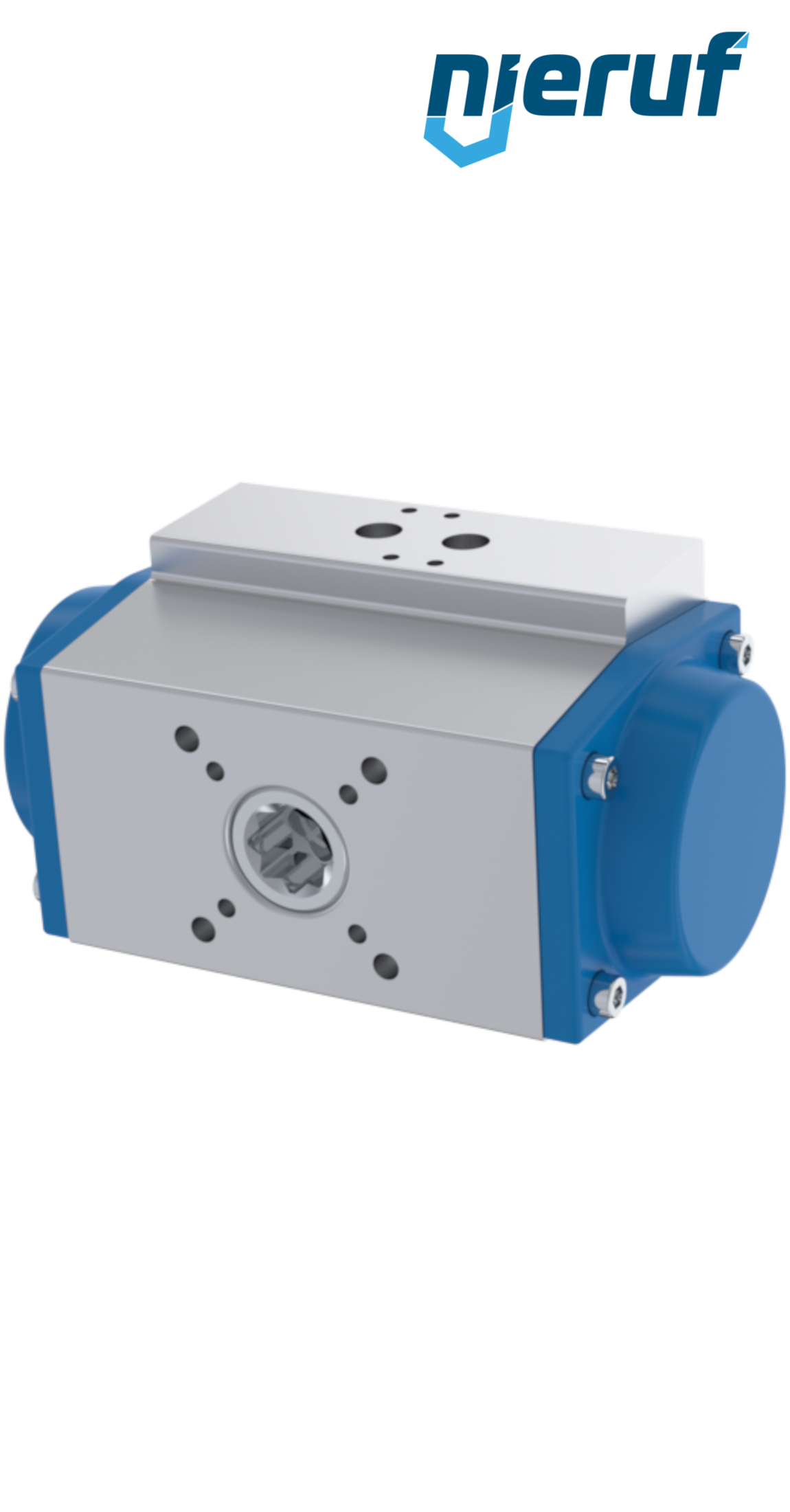 Pneumatischer Antrieb AN02 einfachwirkend, federöffnend GS-075 90° mit 9 Feder