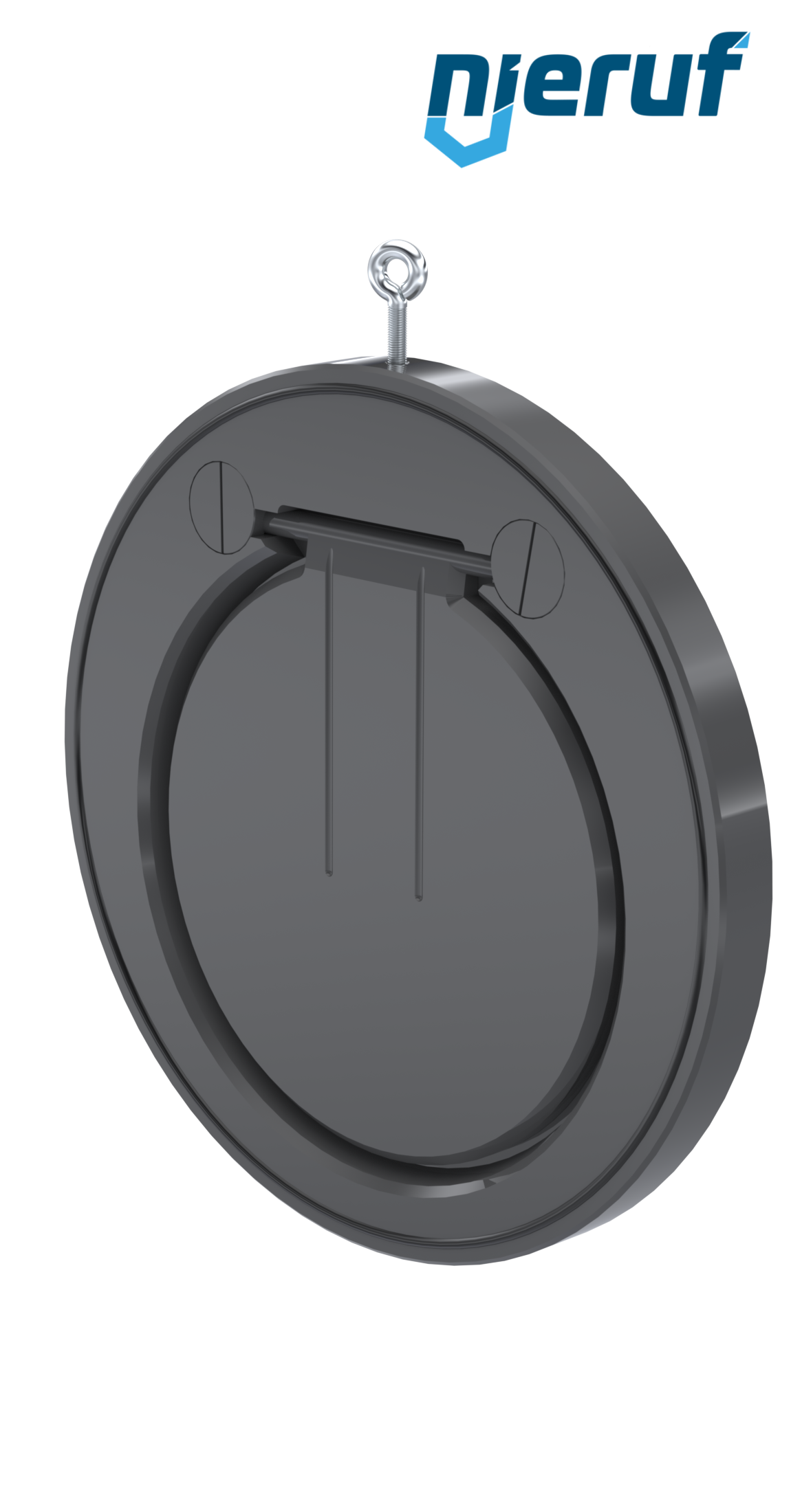 Zwischenflansch-Rückschlagklappe DN300 ZR05 Kunststoff PVC-U EPDM