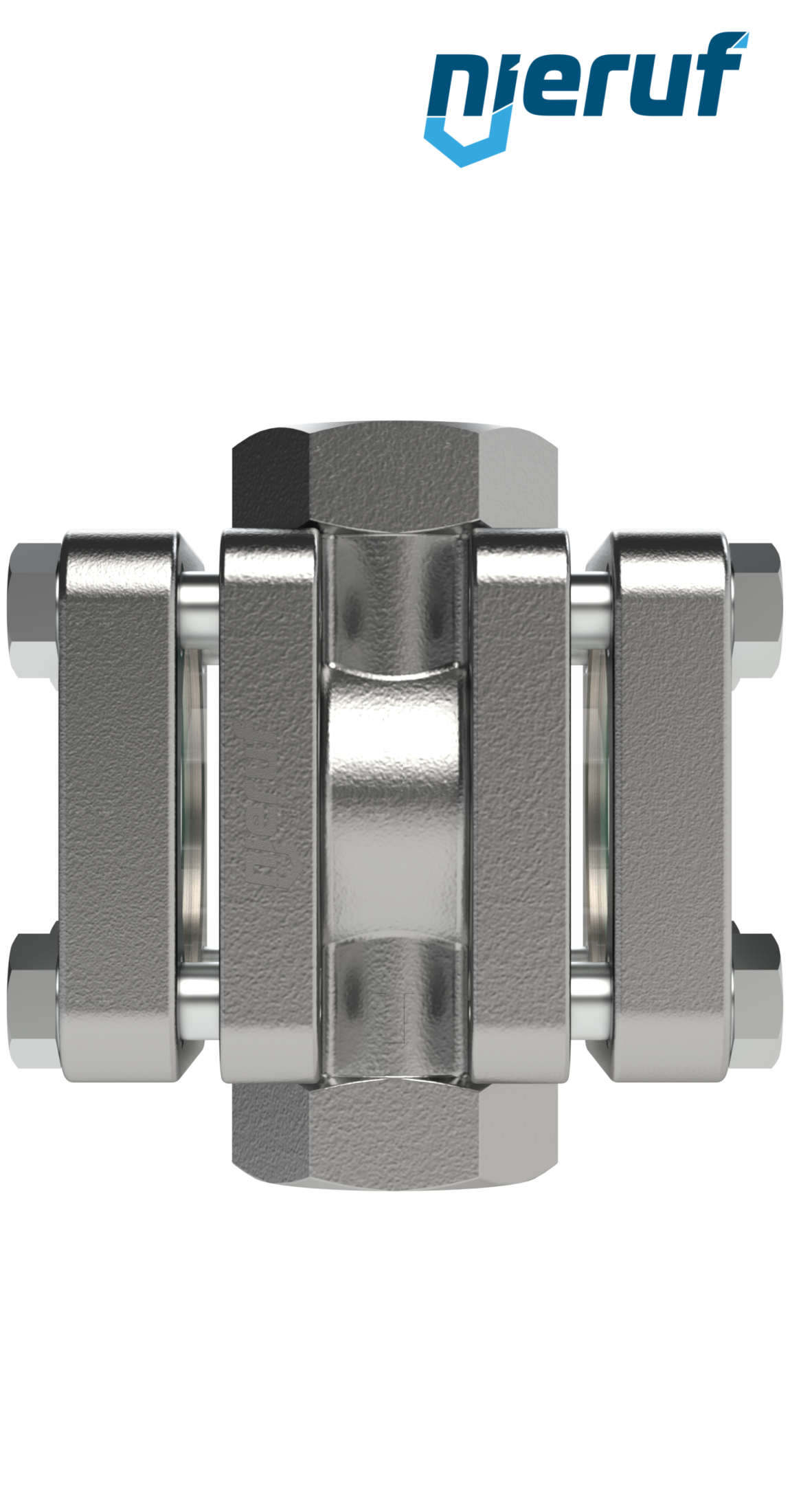 contrôleur de circulation fileté DN40 - 1 1/2" pouce fonte grise GG25 verre borosilicate