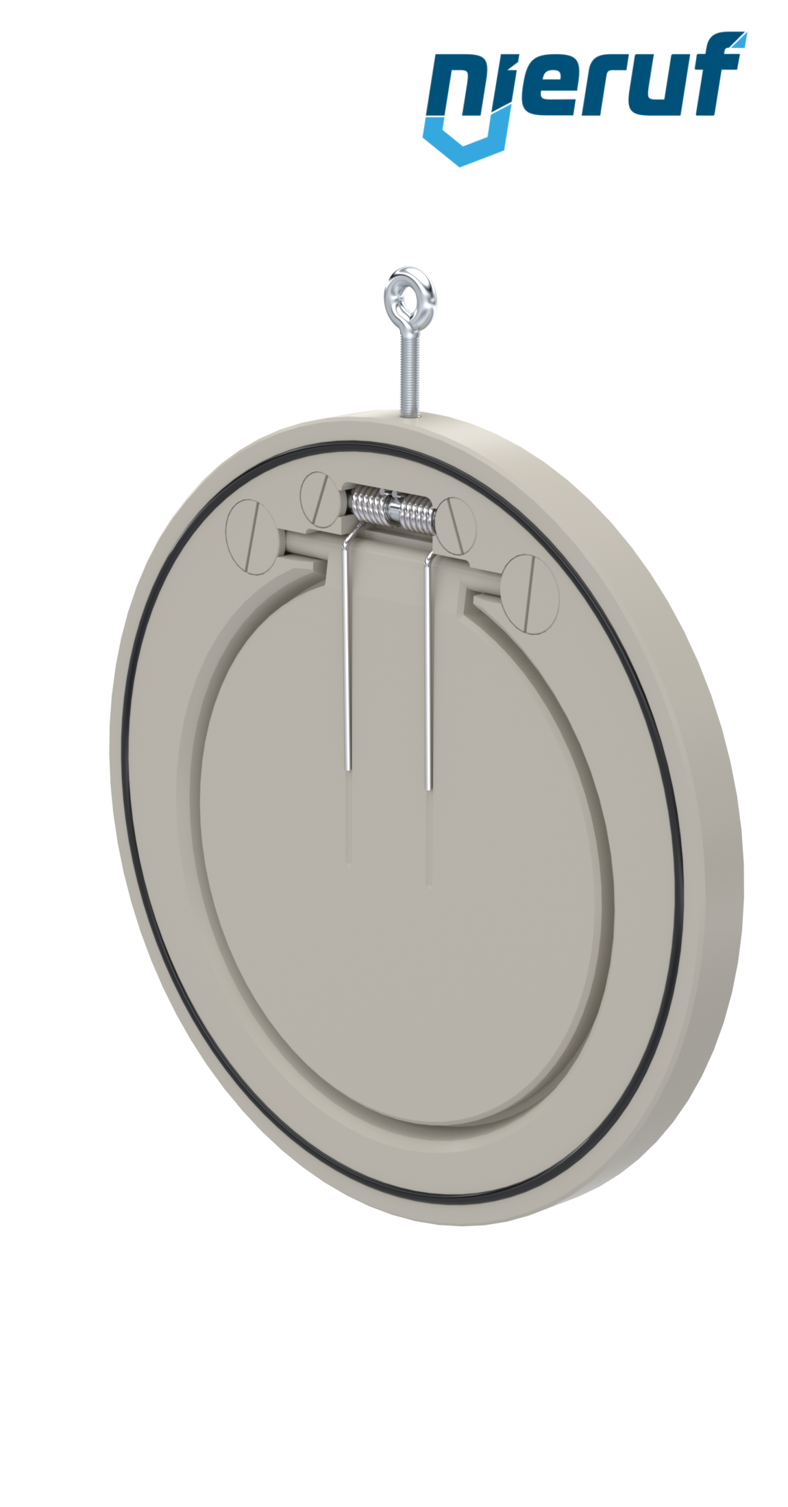 clapet anti-retour entre brides type wafer avec ressort DN250 ZR08 plastique PP-H EPDM