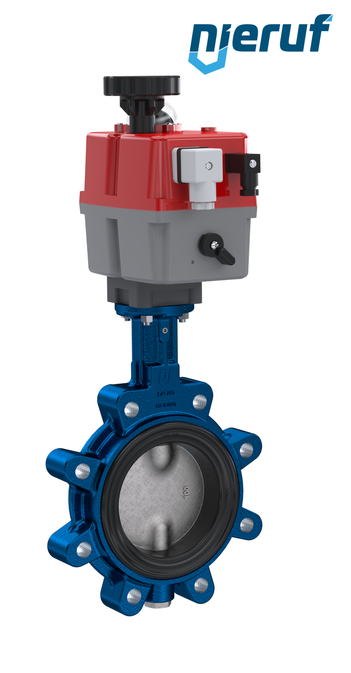 vanne papillon DN 100 avec oreilles taraudées / lug actionneur électronique 24-240V DVGW-acqua potabile