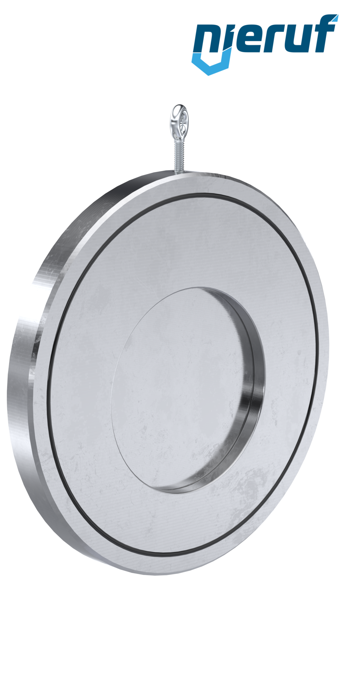 Zwischenflansch-Rückschlagklappe DN150 ZR02 Edelstahl 1.4408 FKM (Viton)