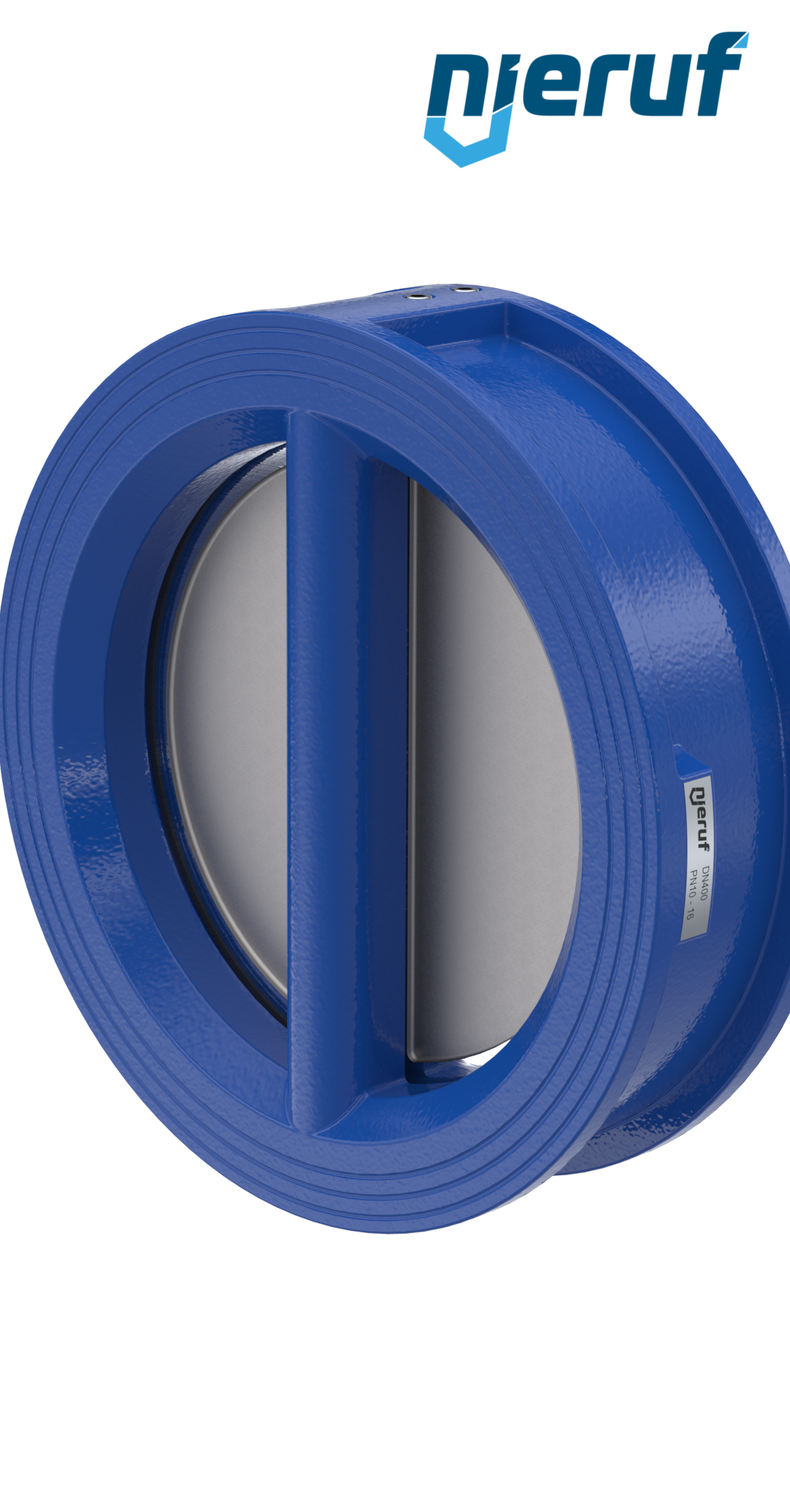 Doppelflügel-Rückschlagklappe DN400 DR01 GGG40 FKM (Viton)