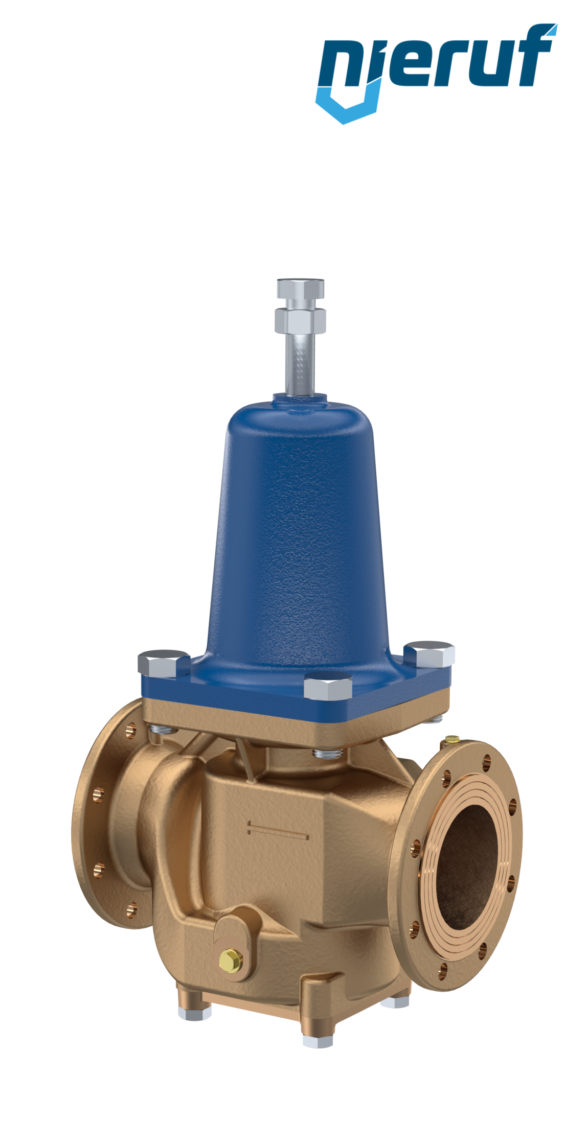 Flange-pressure reducing valve DN125 DM16 gunmetal NBR 3.0 - 10.0 bar
