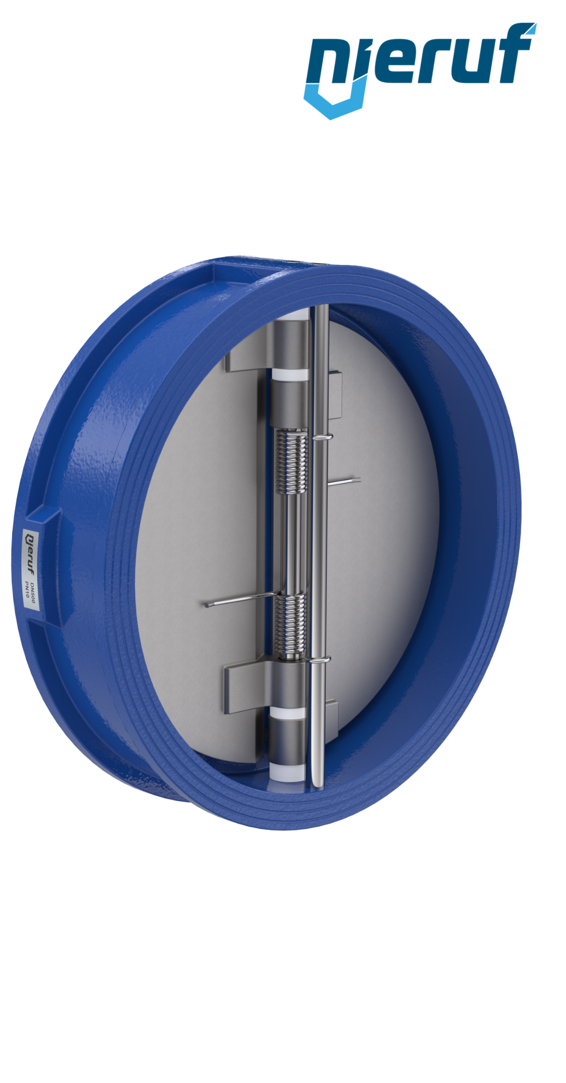 Doppelflügel-Rückschlagklappe DN500 DR01 GGG40 FKM (Viton)