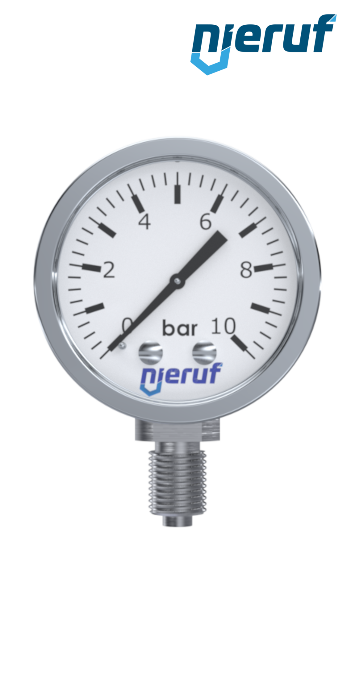 Manometer G 1/4" radial 50 mm Edelstahl MM05 0 - 4,0 bar