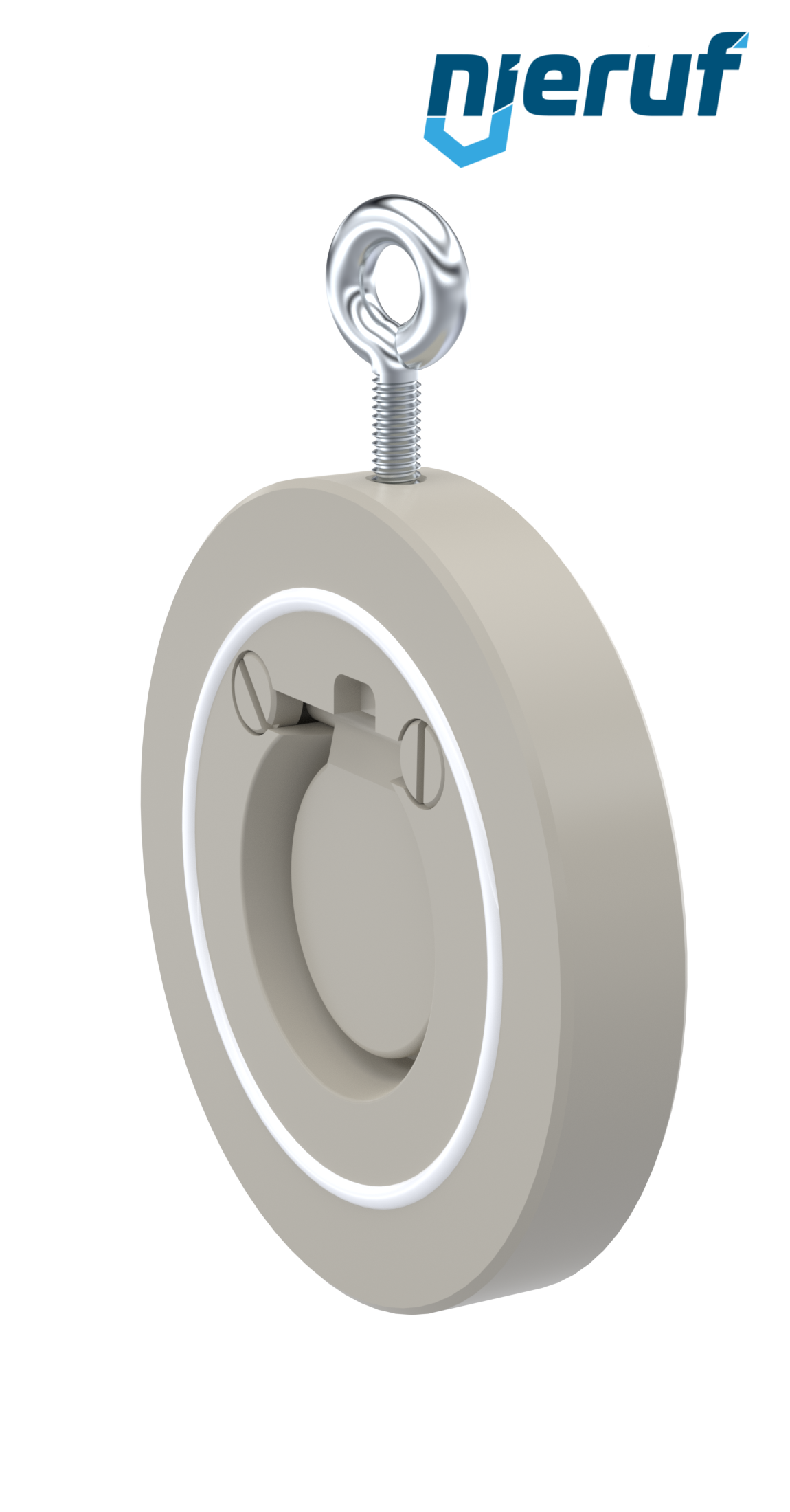 Zwischenflansch-Rückschlagklappe DN40 ZR06 Kunststoff PP-H PTFE