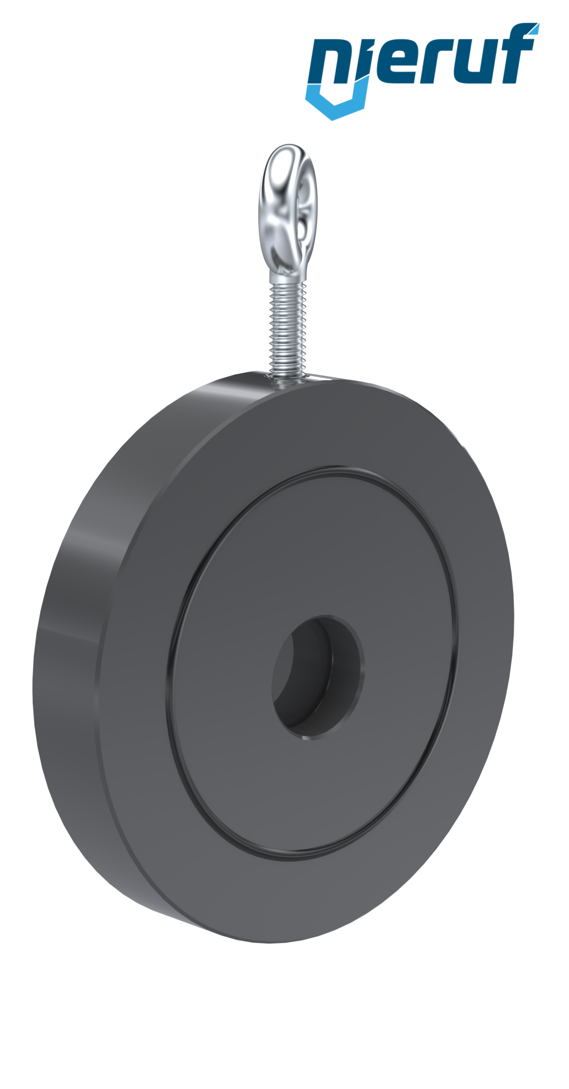 Zwischenflansch-Rückschlagklappe mit Feder DN32 ZR07 Kunststoff PVC-U FKM (Viton)