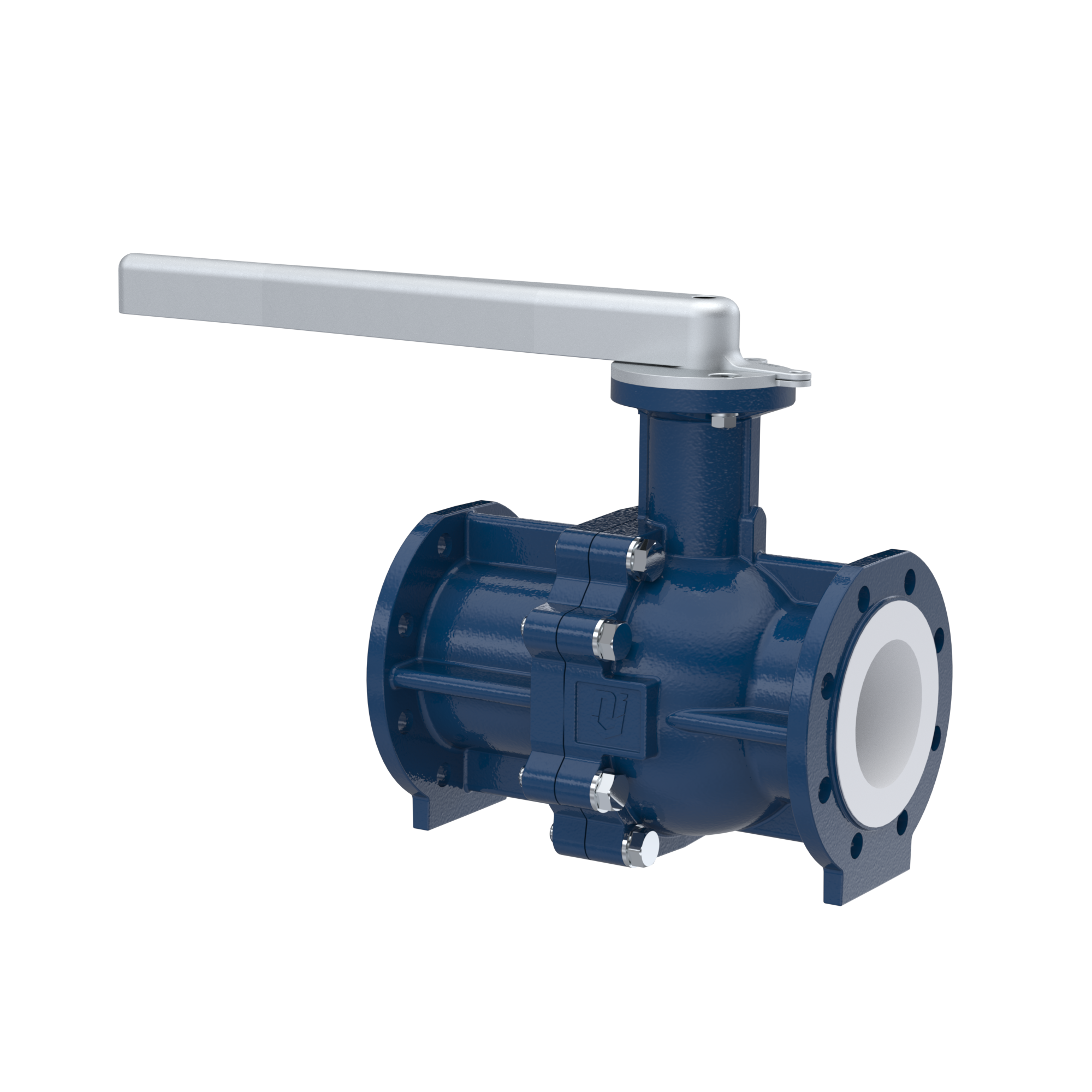 valvola a sfera flangiata PFA FK13 DN80 - 3" pollici PN10/16 in ghisa sferoidale 5.3103 con leva in acciaio