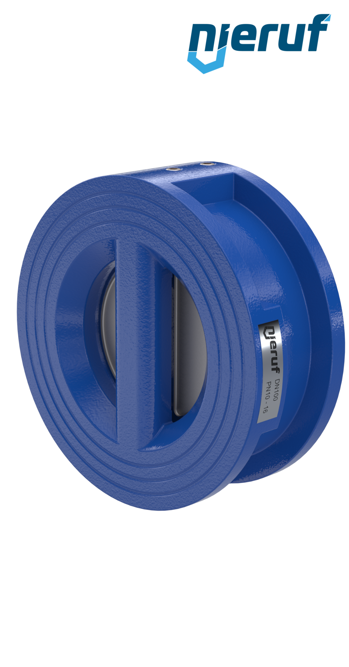 clapet anti-retour à double battant DN100 DR01 GGG40 FKM (Viton)
