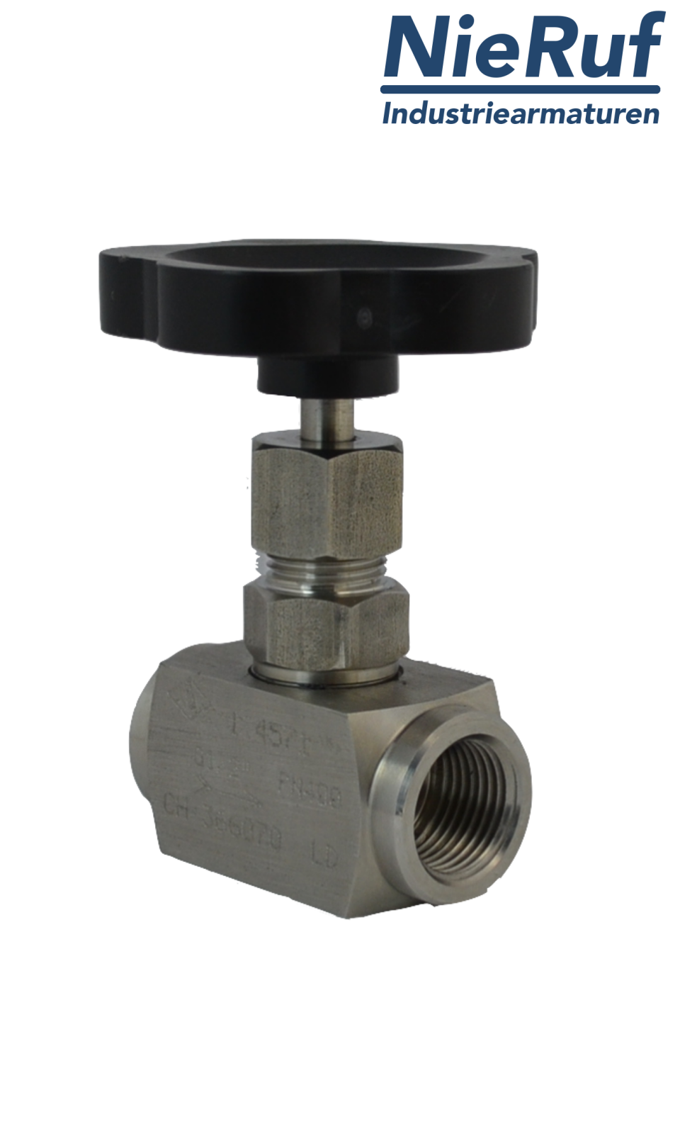 Nadelventil  1 1/2" Zoll NV01 Stahl (blau verzinkt)